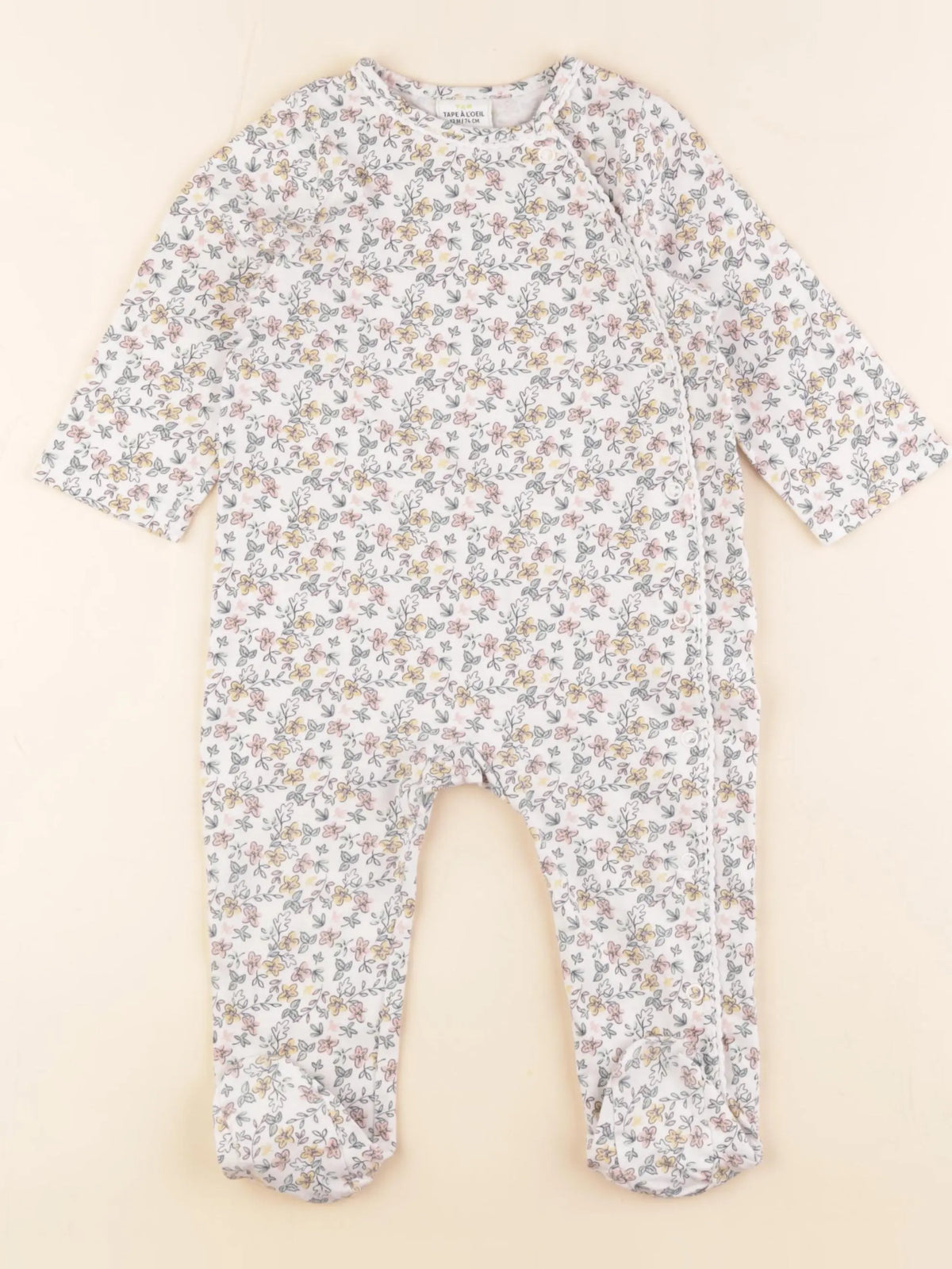 Tape à l'oeil - pyjama coton multicolore - 12 mois