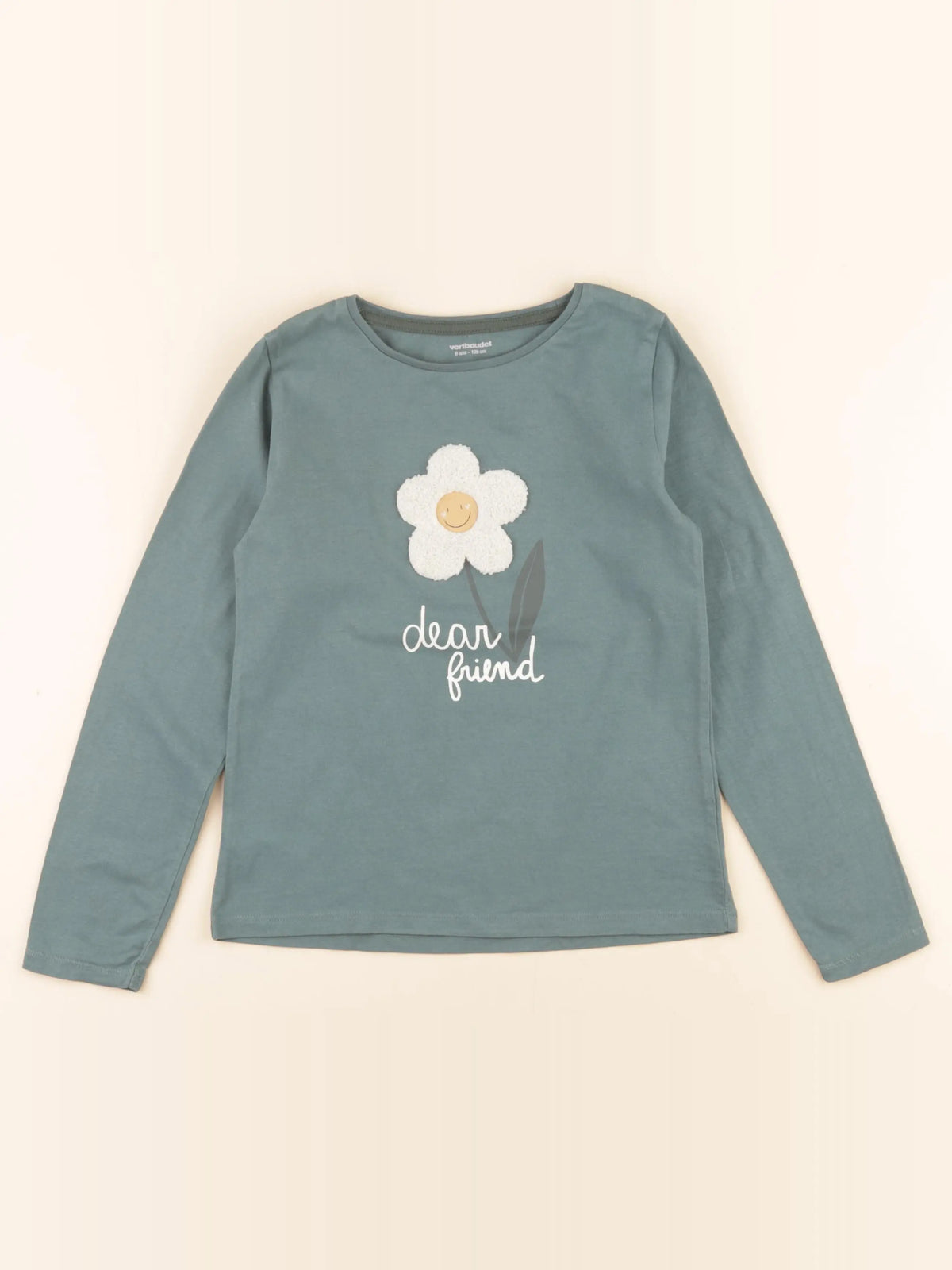 Vertbaudet - tee-shirt vert - 8 ans
