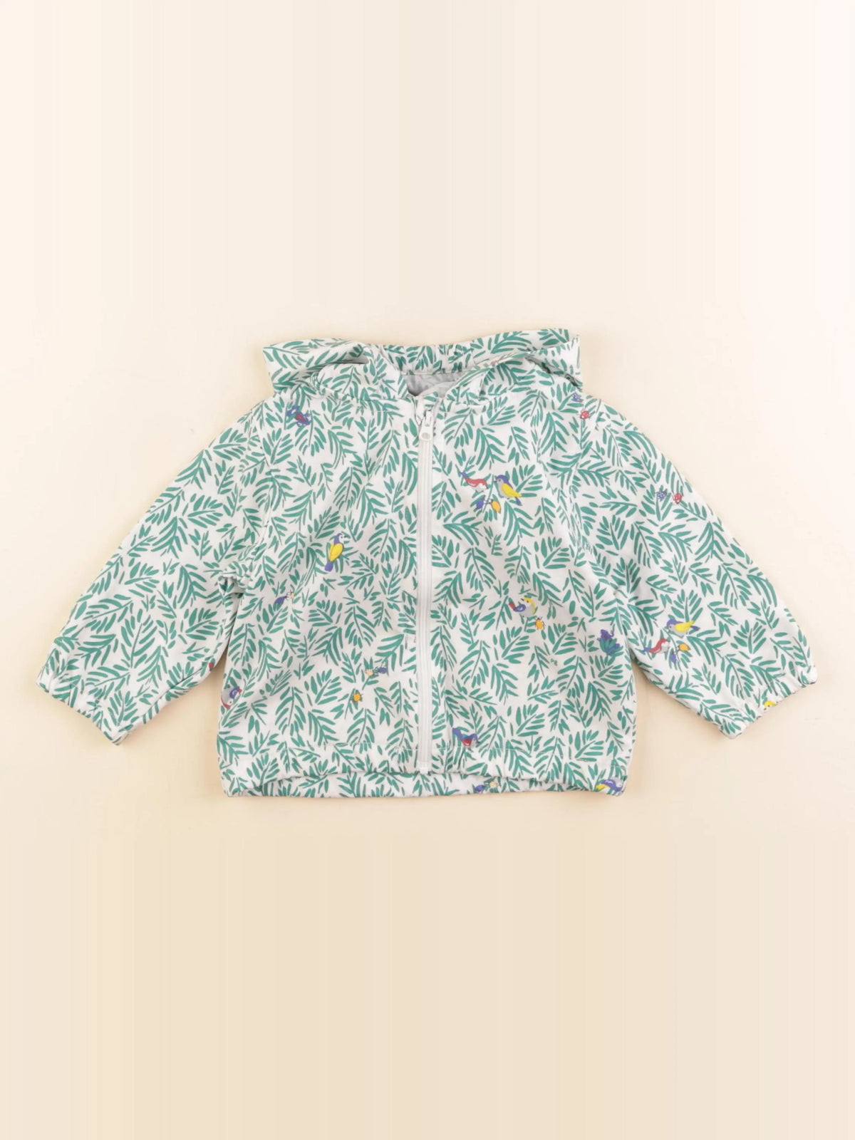 Petit Bateau - coupe-vent vert - 12 mois