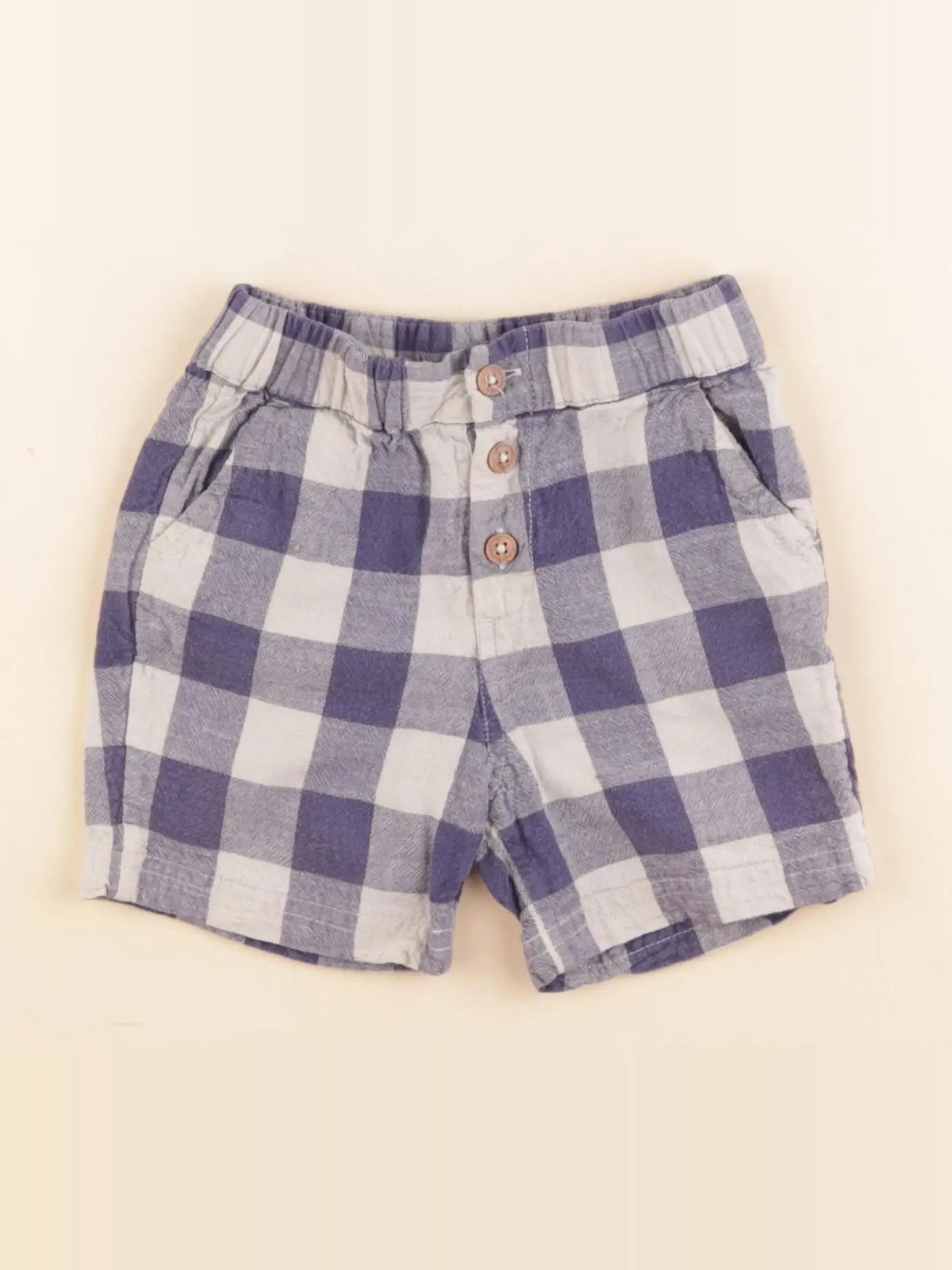 Boutchou - short bleu - 12 mois