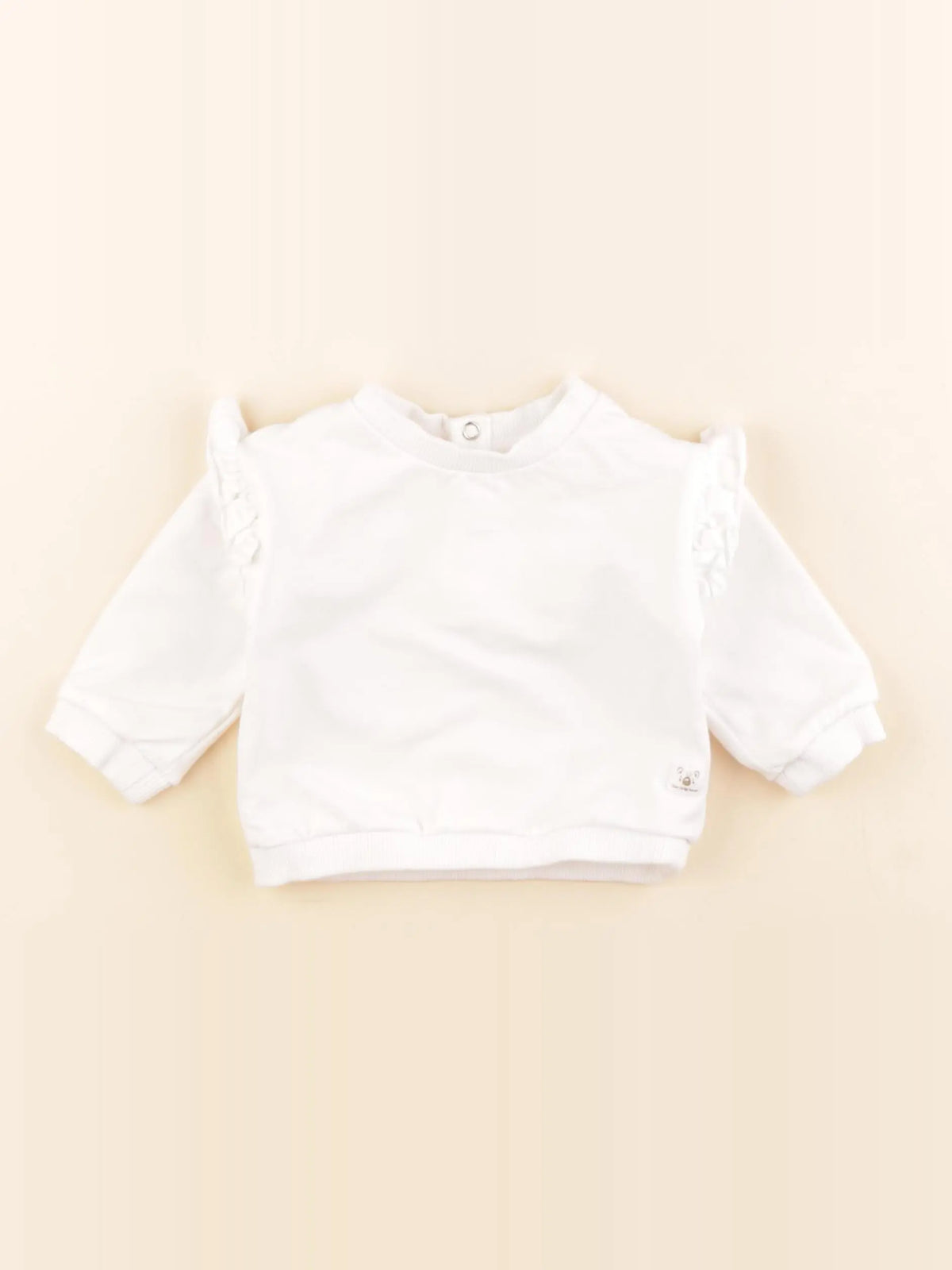 Mango - sweat blanc - 1/3 mois
