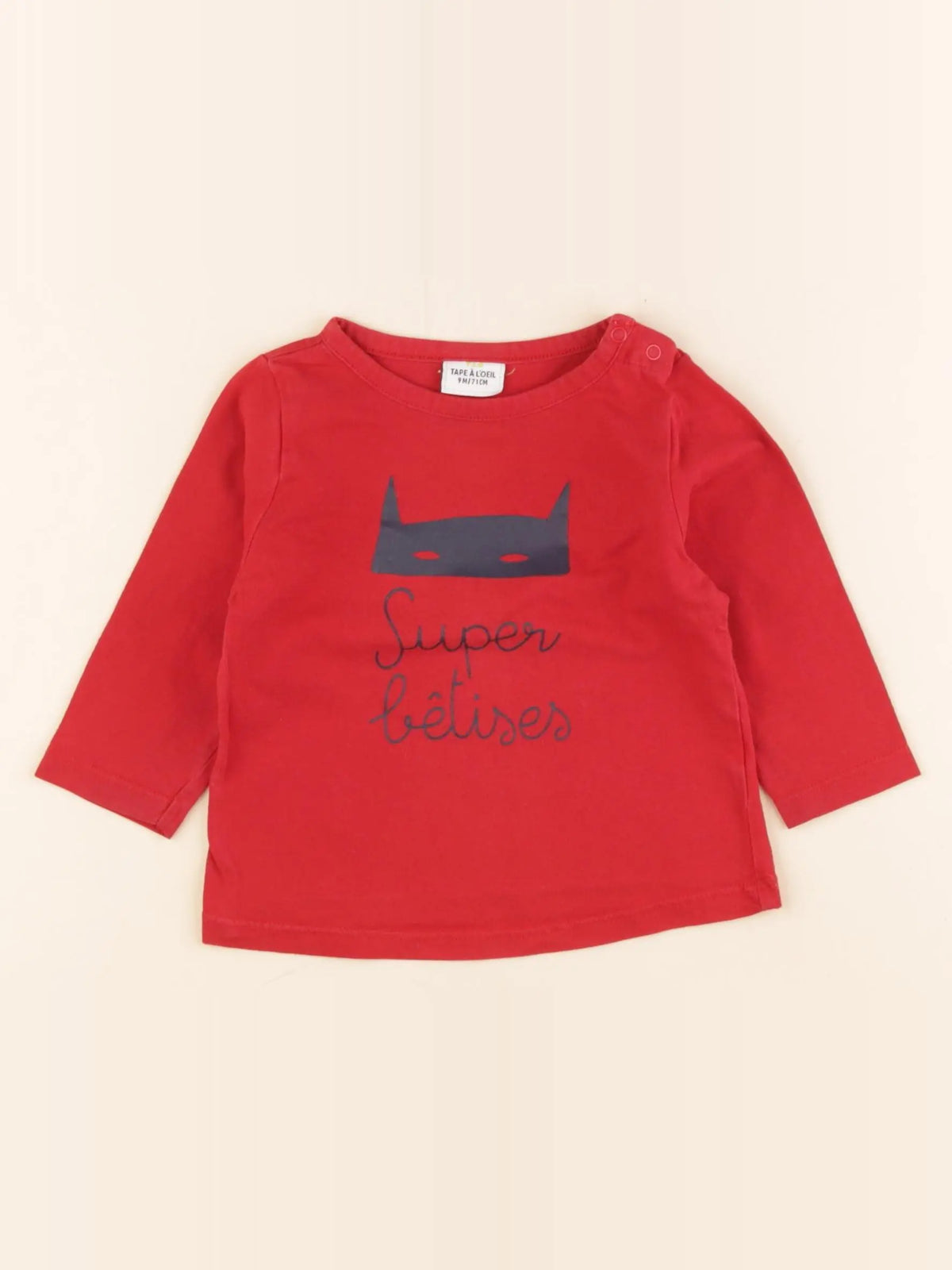 Tape à l'oeil - tee-shirt rouge - 9 mois