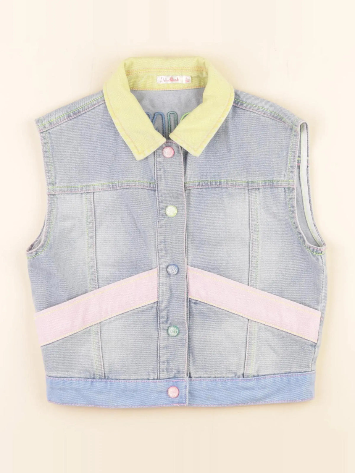 Billie Blush - veste sans manches bleu - 6 ans