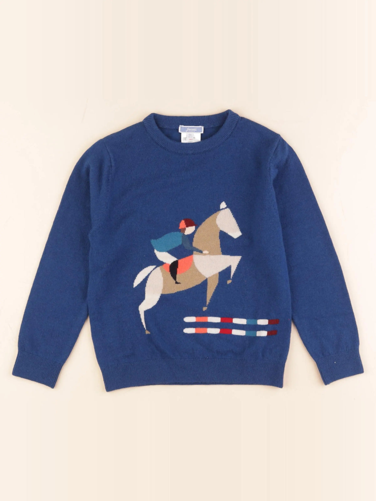Jacadi - pull bleu - 6 ans