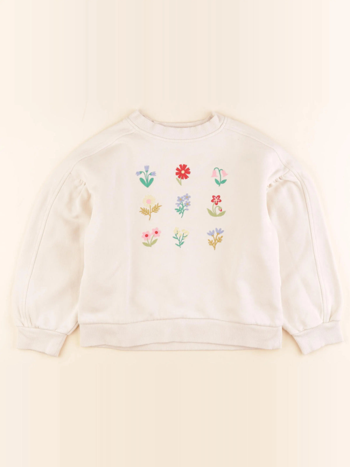Monoprix - sweat beige - 10 ans