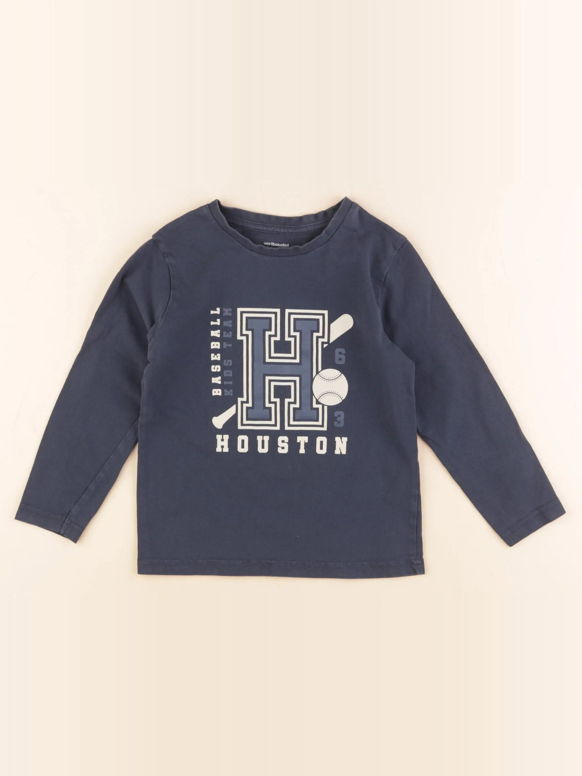 Vertbaudet - tee-shirt bleu - 6 ans