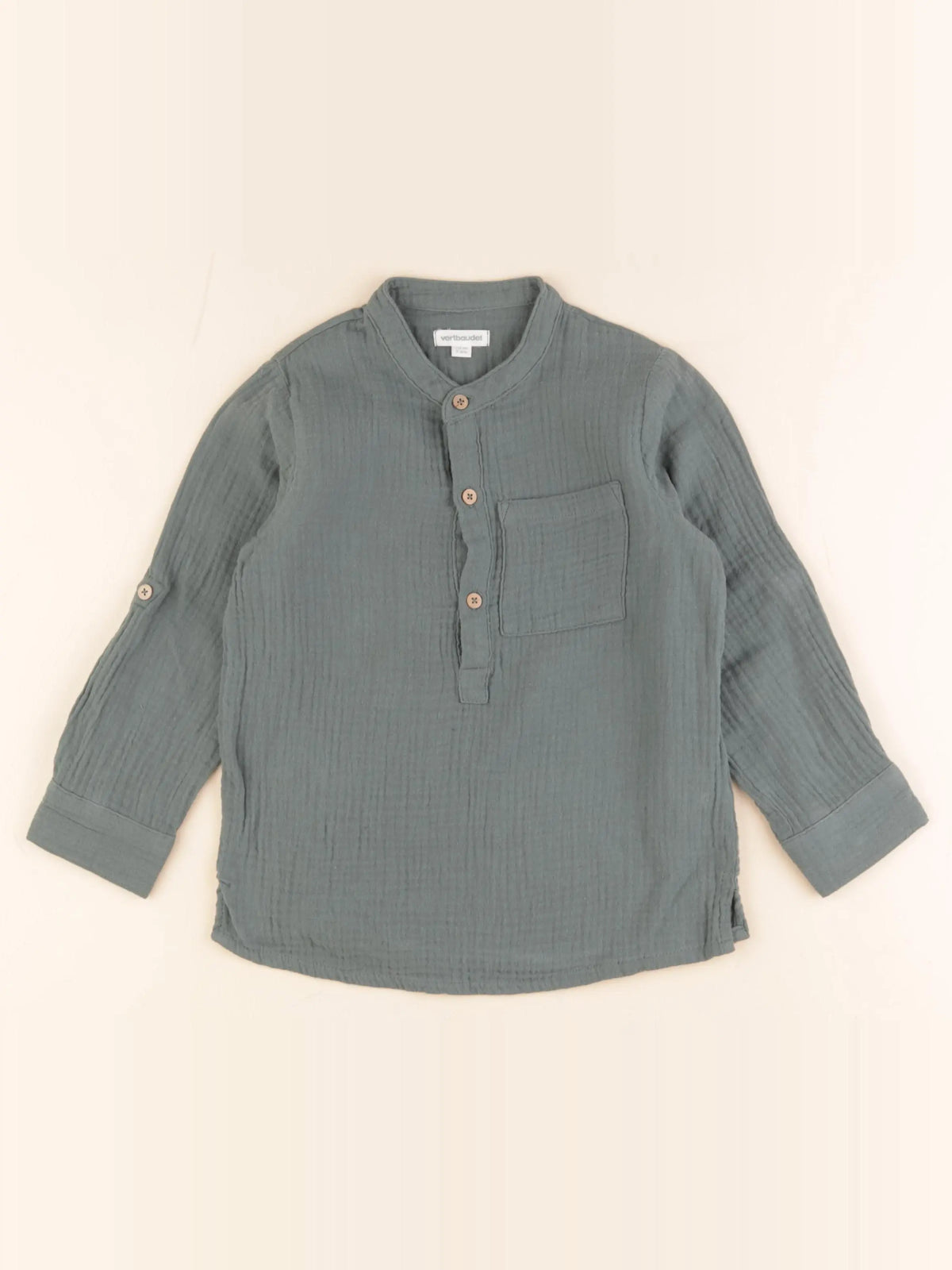 Vertbaudet - chemise vert - 5 ans