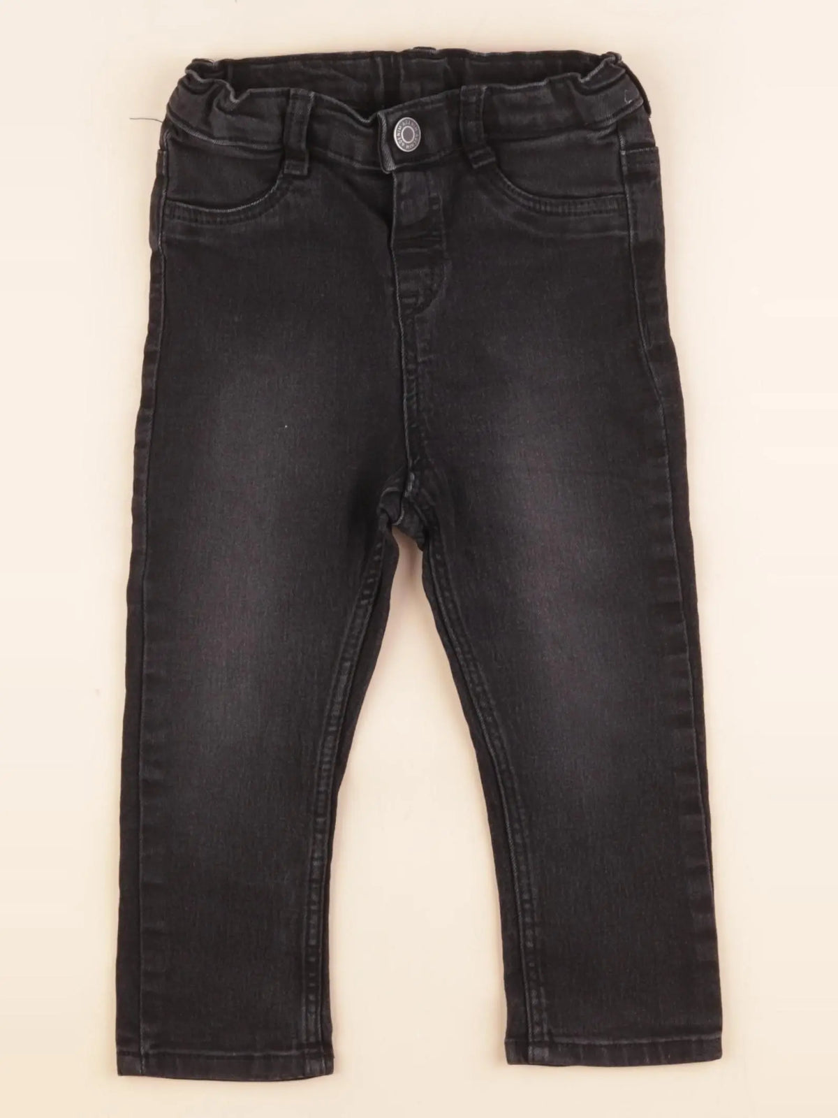 H&M - jegging noir - 12/18 mois
