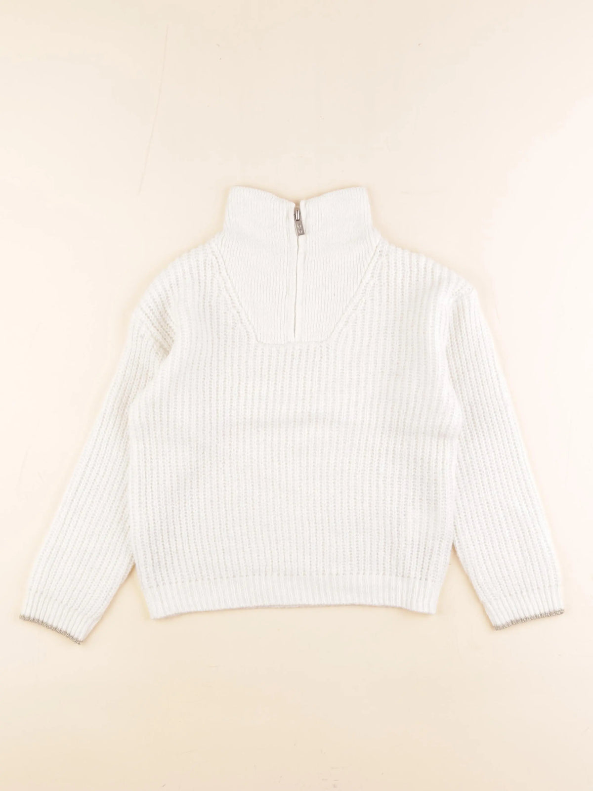 Okaidi - pull blanc - 8 ans