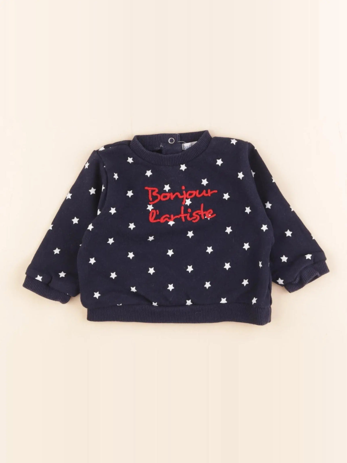 Boutchou - sweat bleu - 6 mois