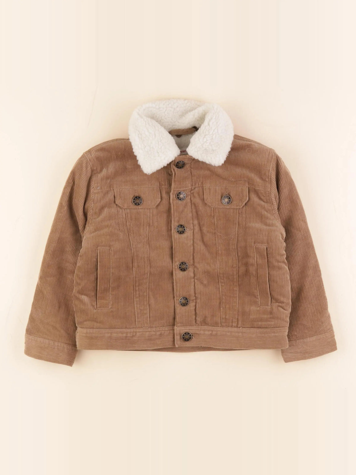 Monoprix - veste doublé marron - 3 ans