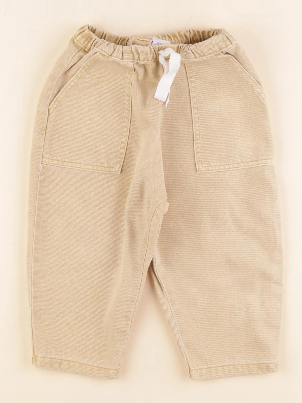 Petit Bateau - jean jaune - 24 mois