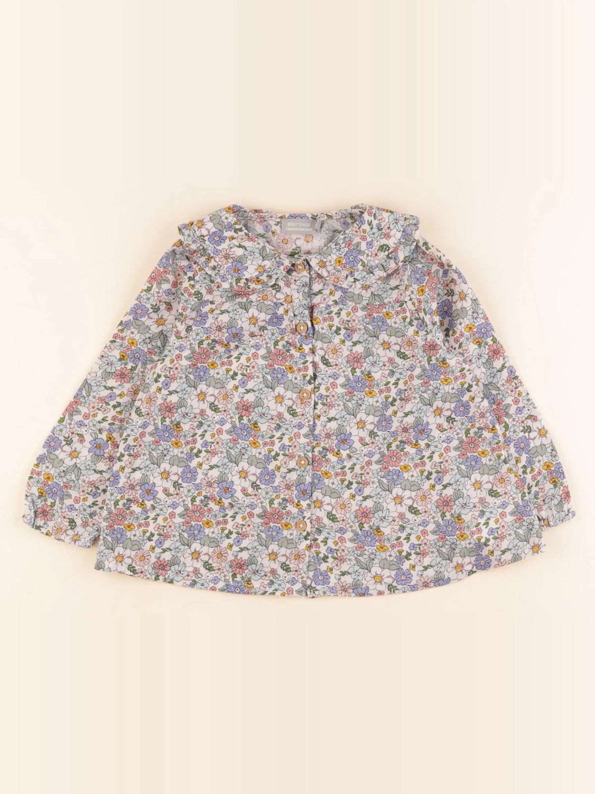 Boutchou - blouse multicolore - 24 mois