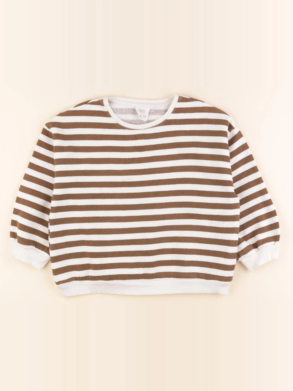 Zara - sweat marron - 4/5 ans