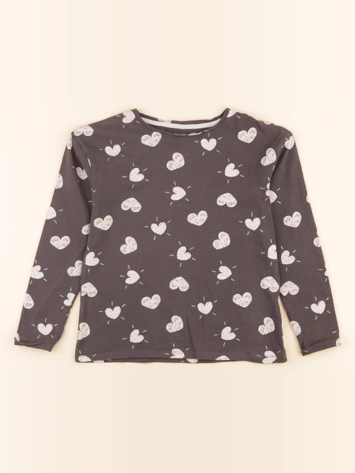 Vertbaudet - tee-shirt gris - 8 ans