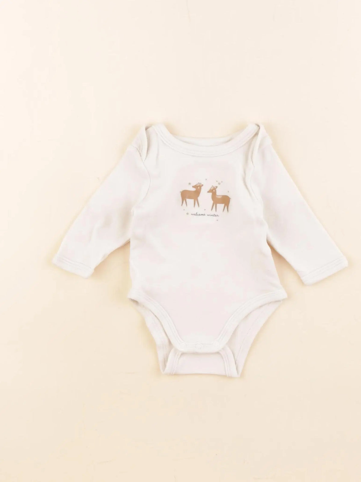 Vertbaudet - body beige - 1 mois