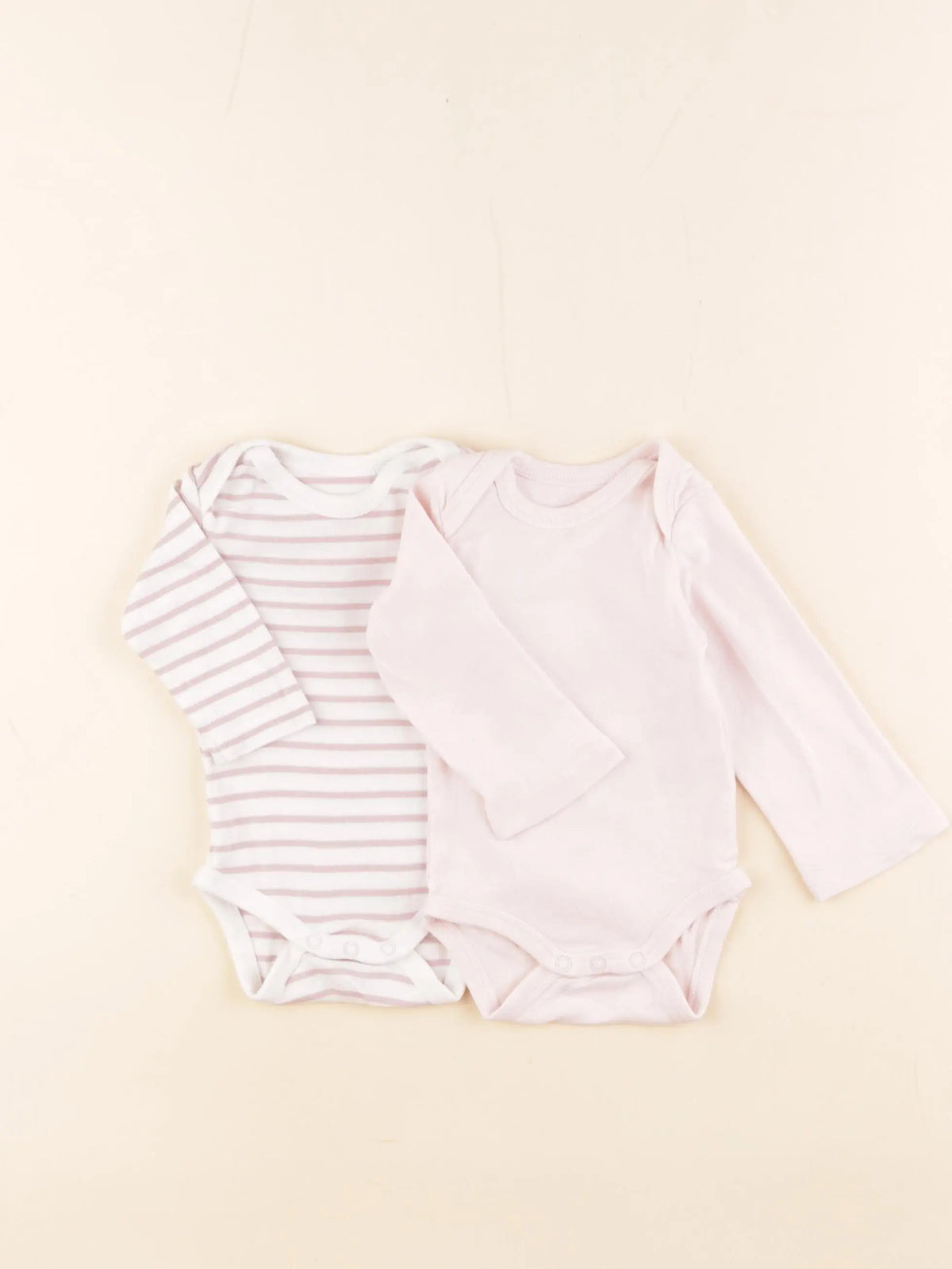 La Redoute - lot de 2 bodies en coton rose - 1 mois