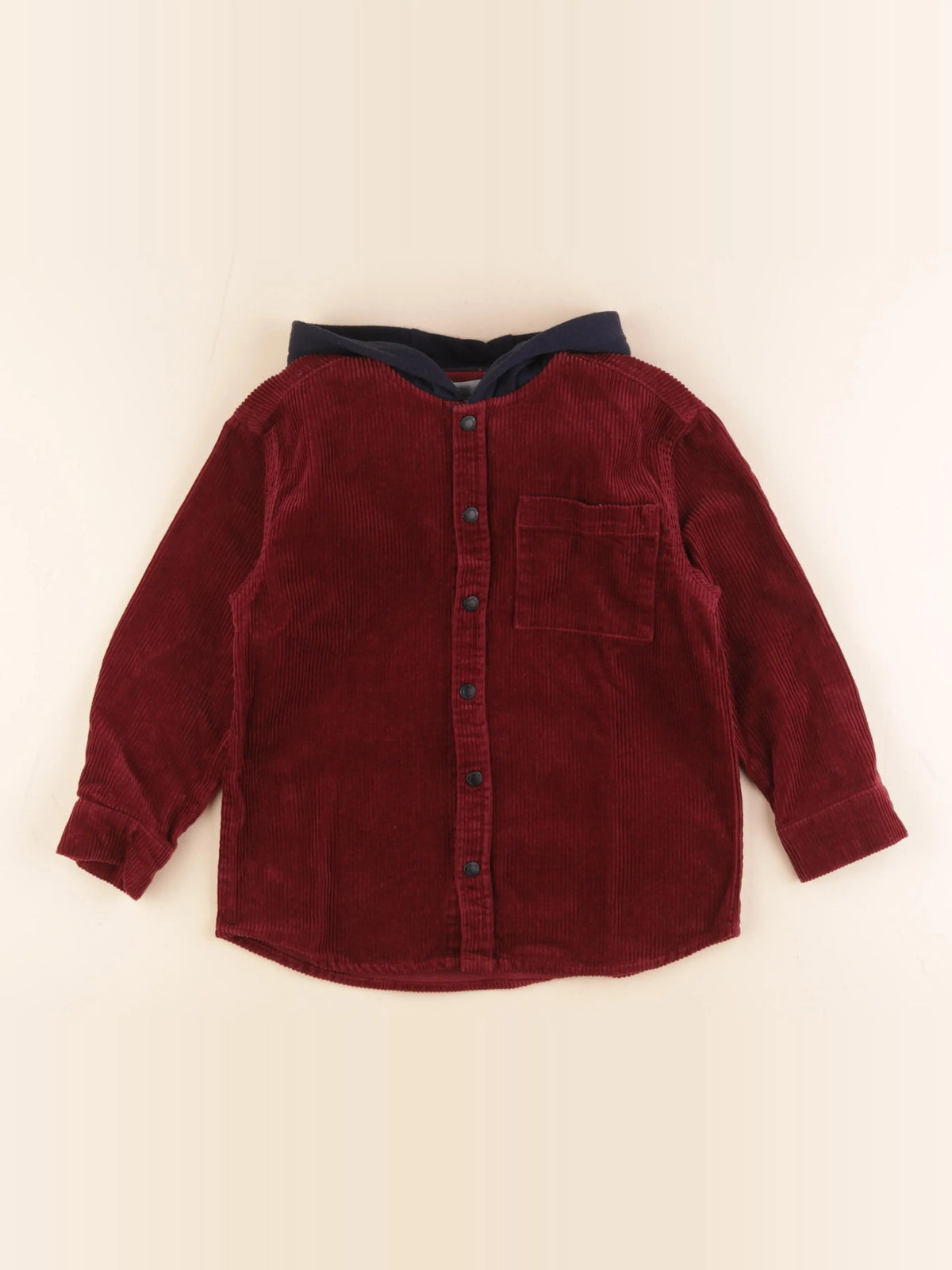 Vertbaudet - sur-chemise rouge - 6 ans
