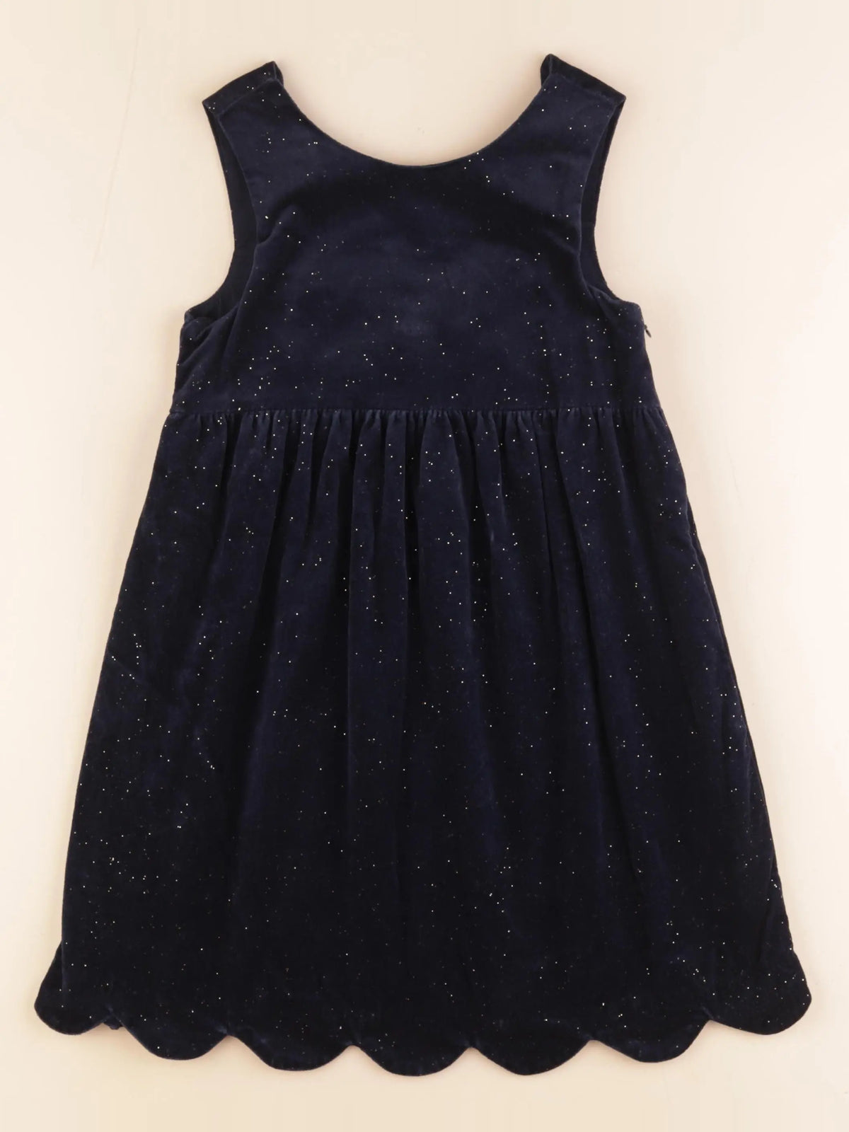 Vertbaudet - robe bleu, or - 7 ans