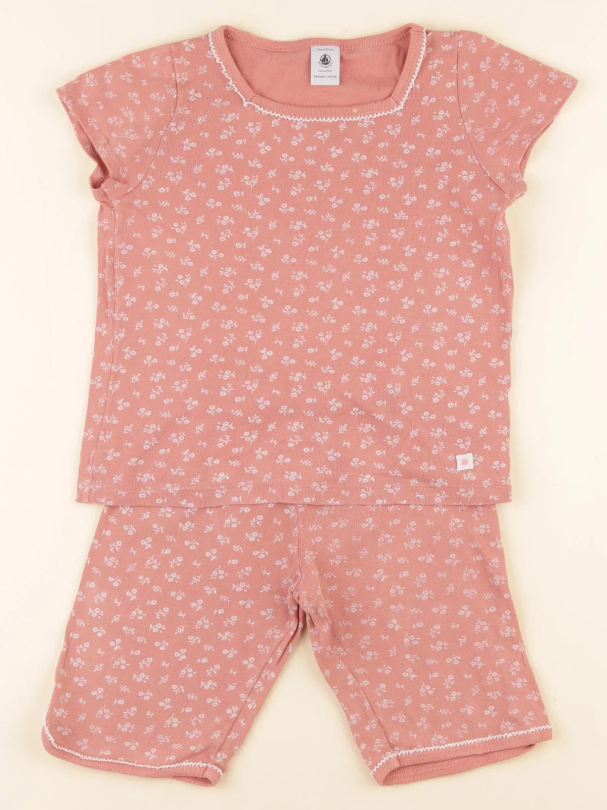 Petit Bateau - pyjama coton rose - 3 ans
