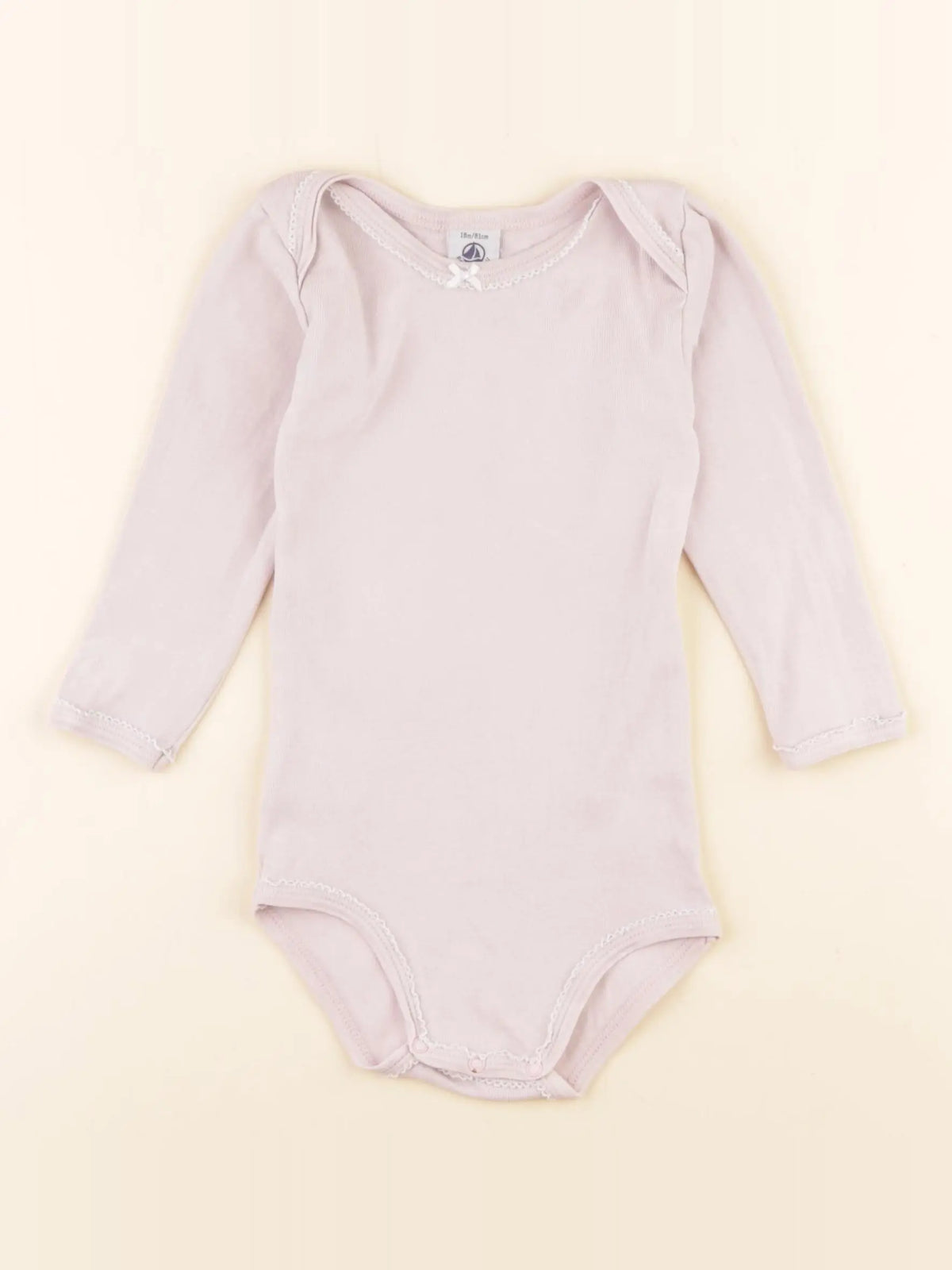 Petit Bateau - body rose - 18 mois