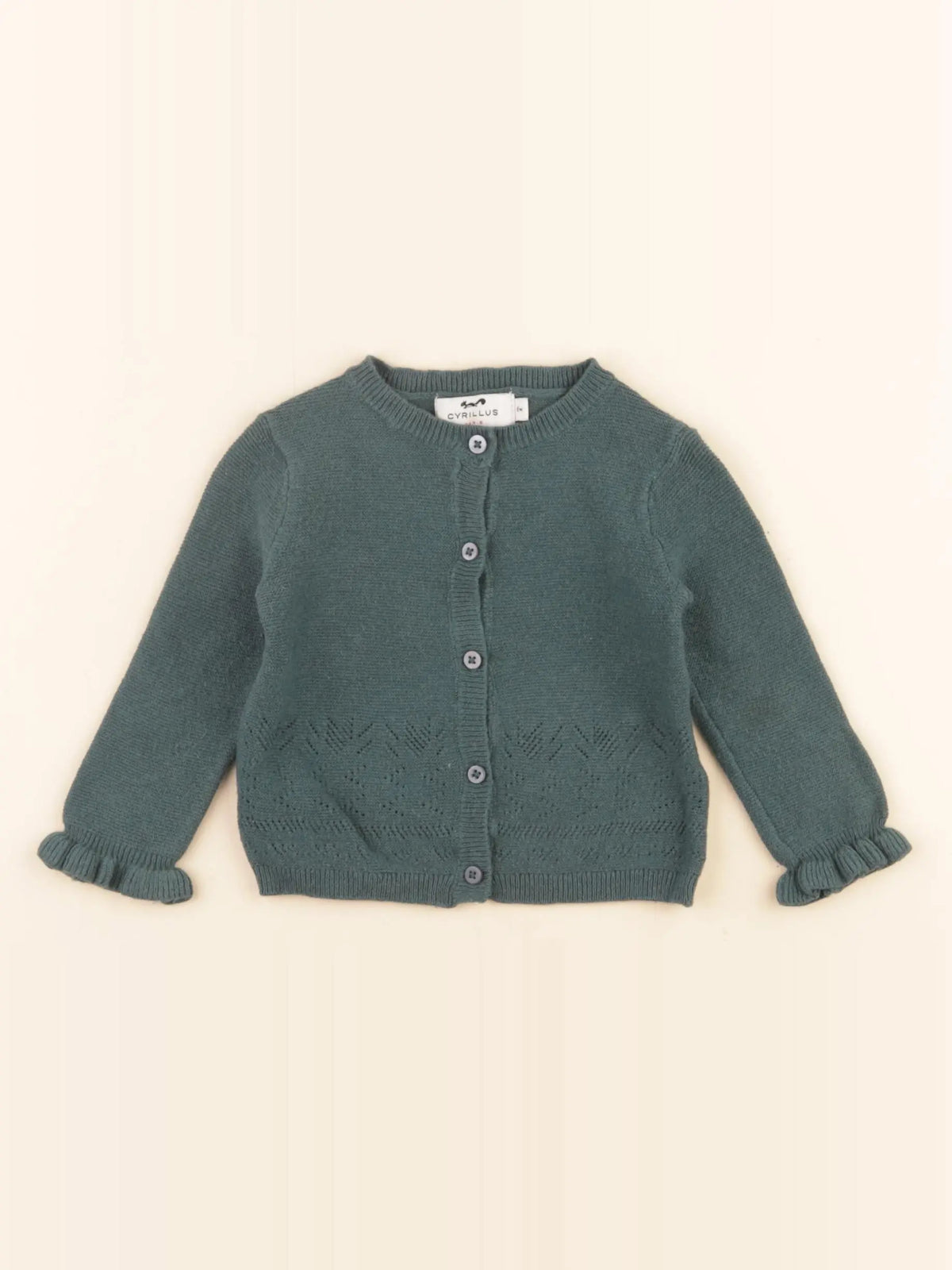 Cyrillus - gilet vert - 6 mois