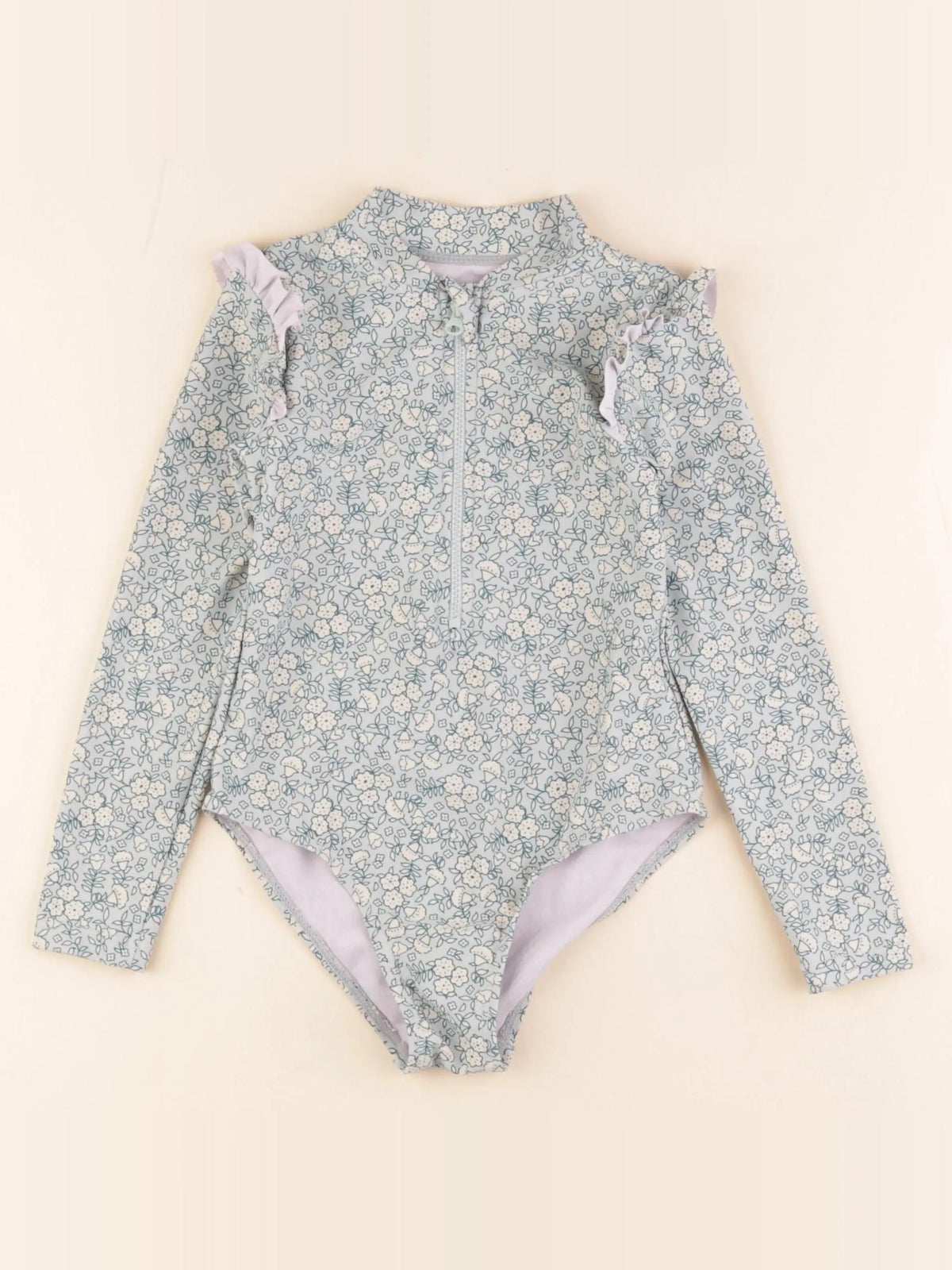 Vertbaudet - maillot de bain vert - 4 ans