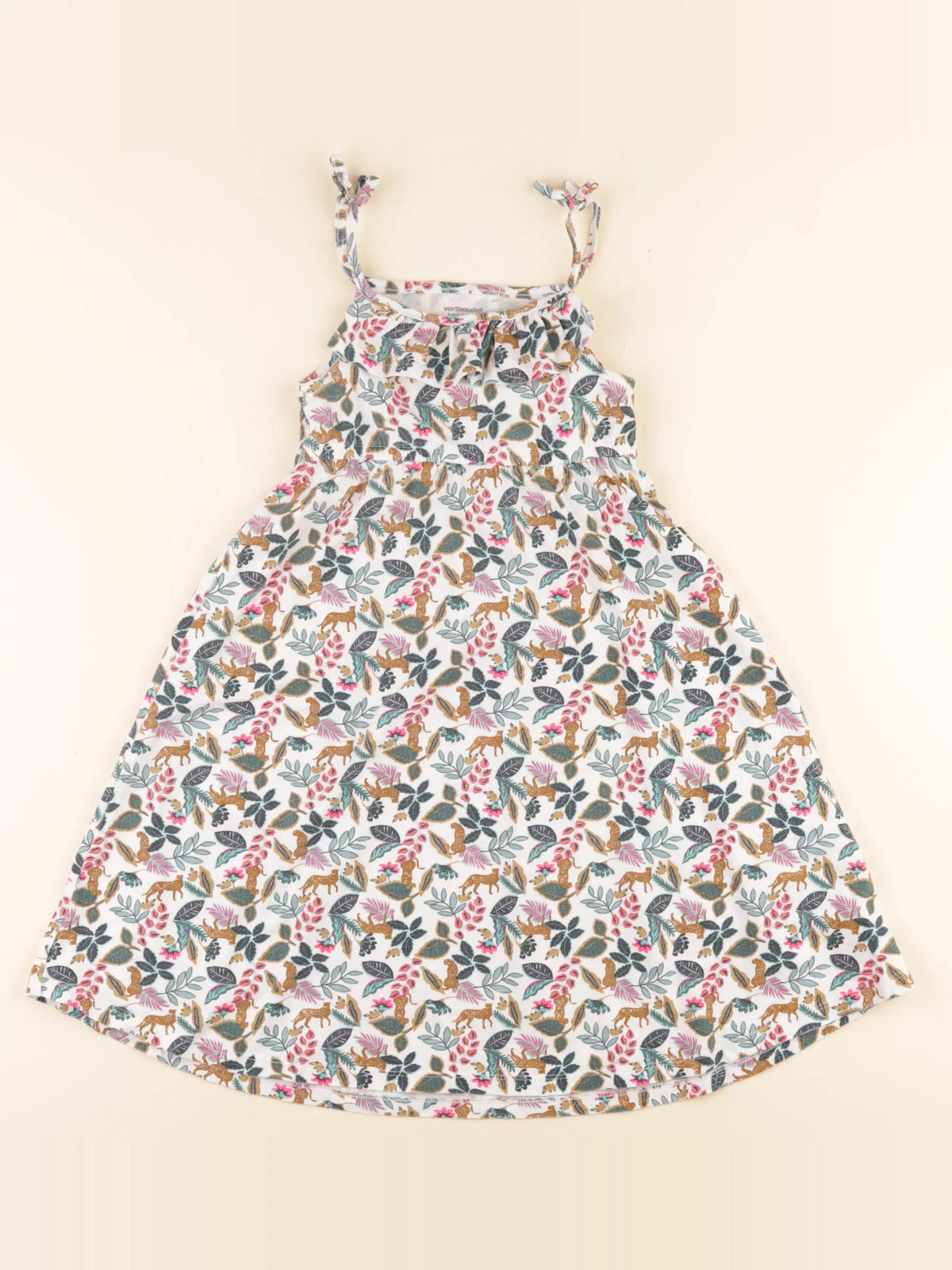 Vertbaudet - robe multicolore - 6 ans