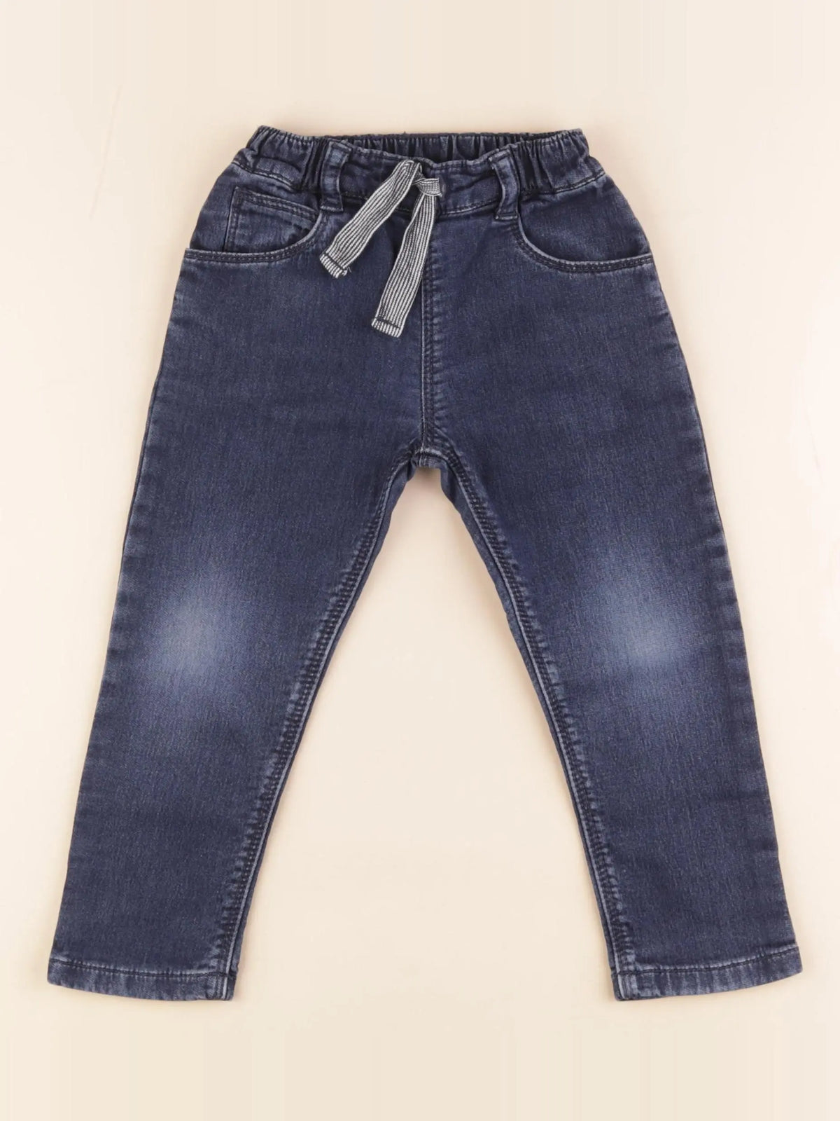 Petit Bateau - jean coton bleu - 2 ans