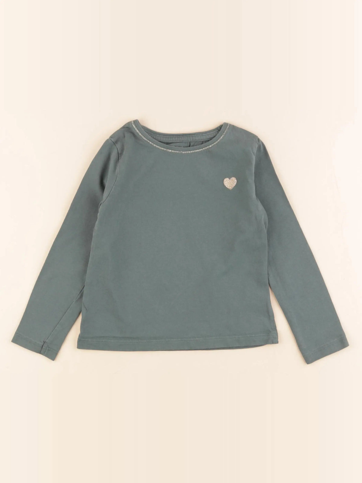 Vertbaudet - tee-shirt or, vert - 4 ans