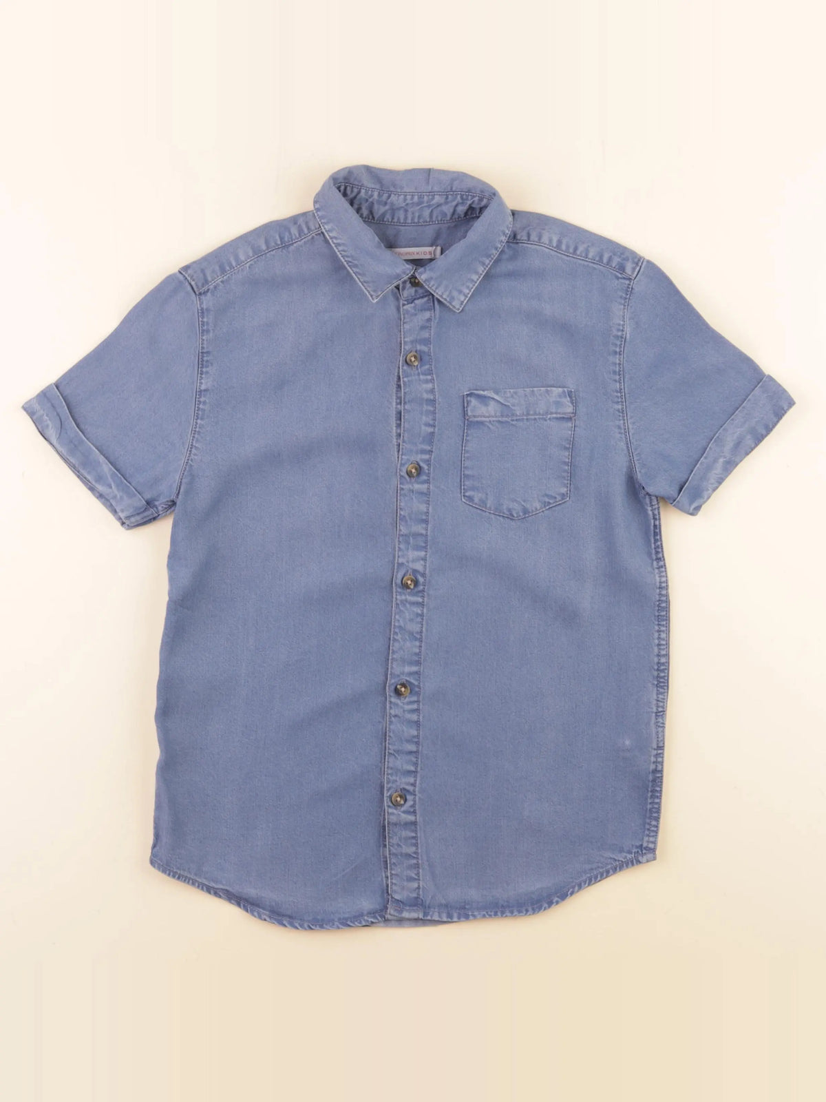 Monoprix - chemise bleu - 8 ans