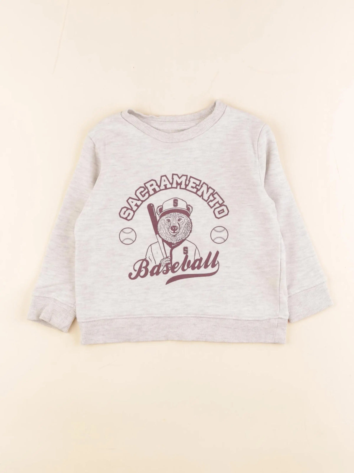Vertbaudet - sweat gris - 2 ans