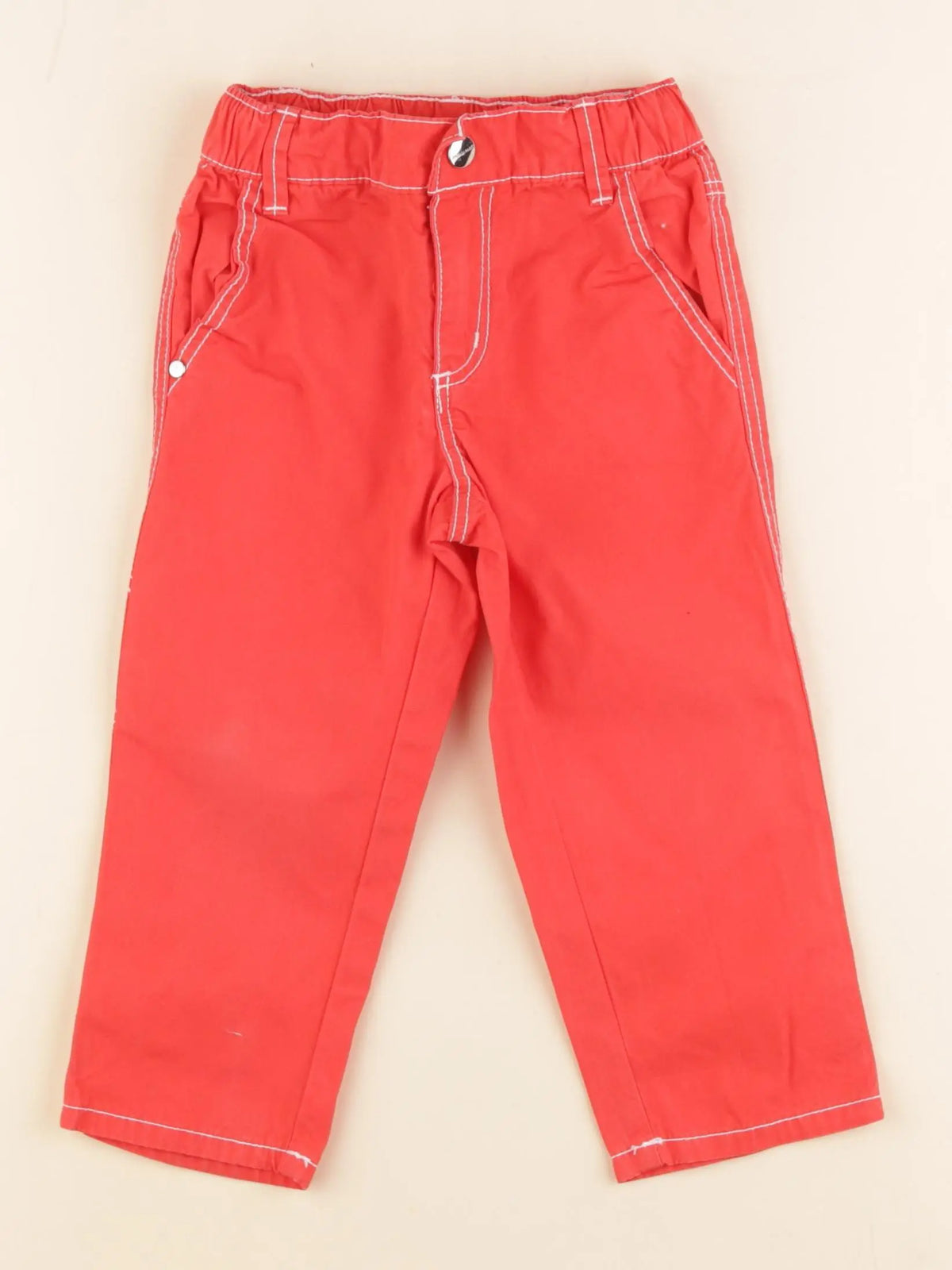 Jacadi - pantalon rouge - 24 mois
