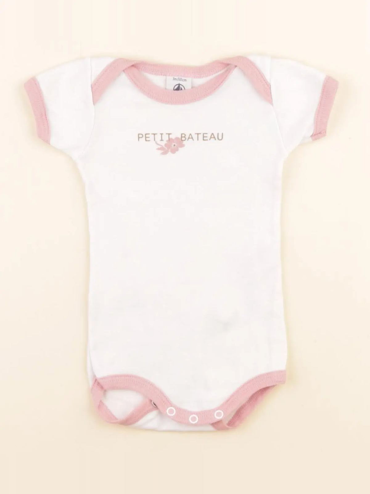 Petit Bateau - body blanc - 3 mois