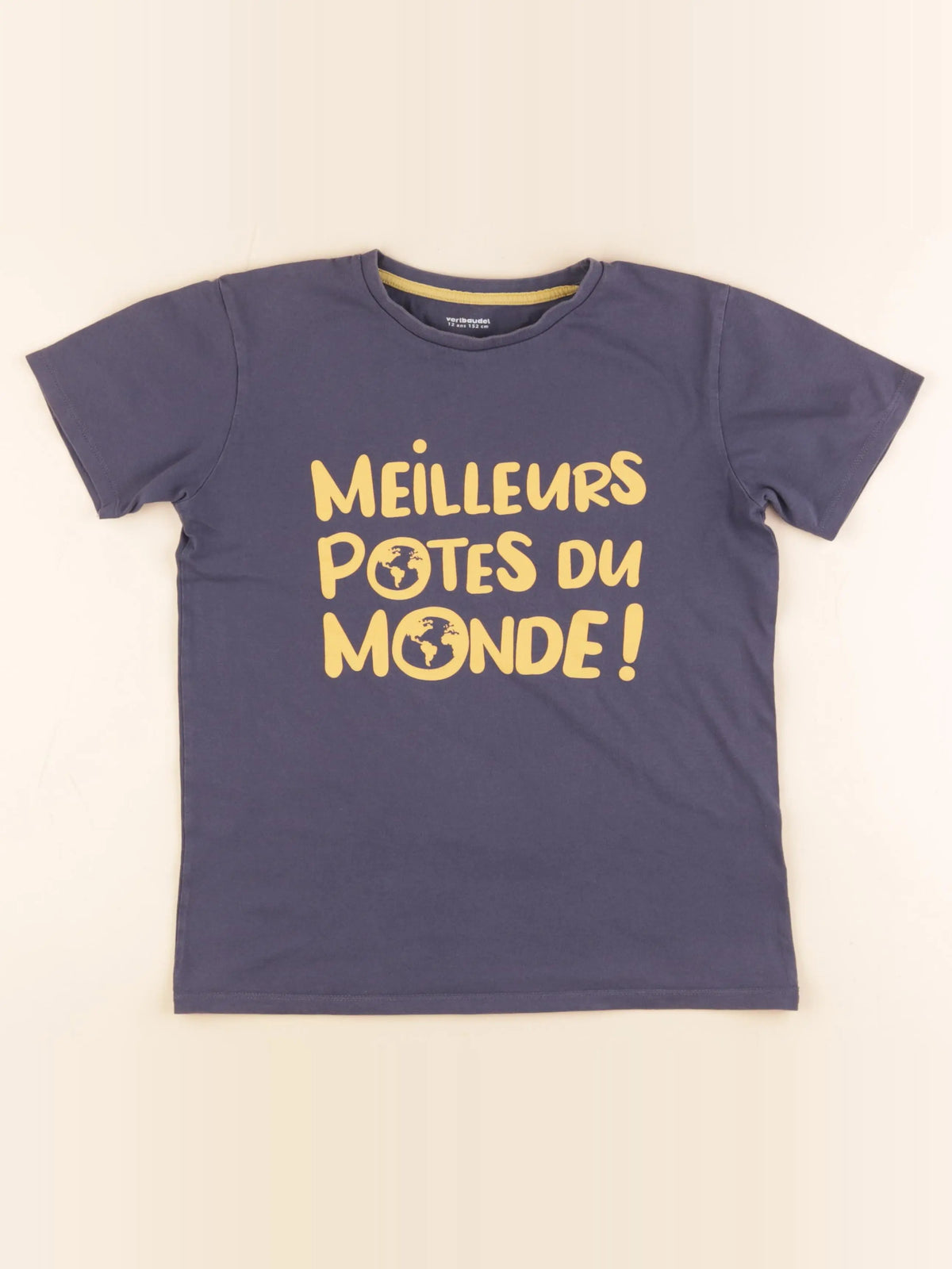 Vertbaudet - tee-shirt bleu - 12 ans