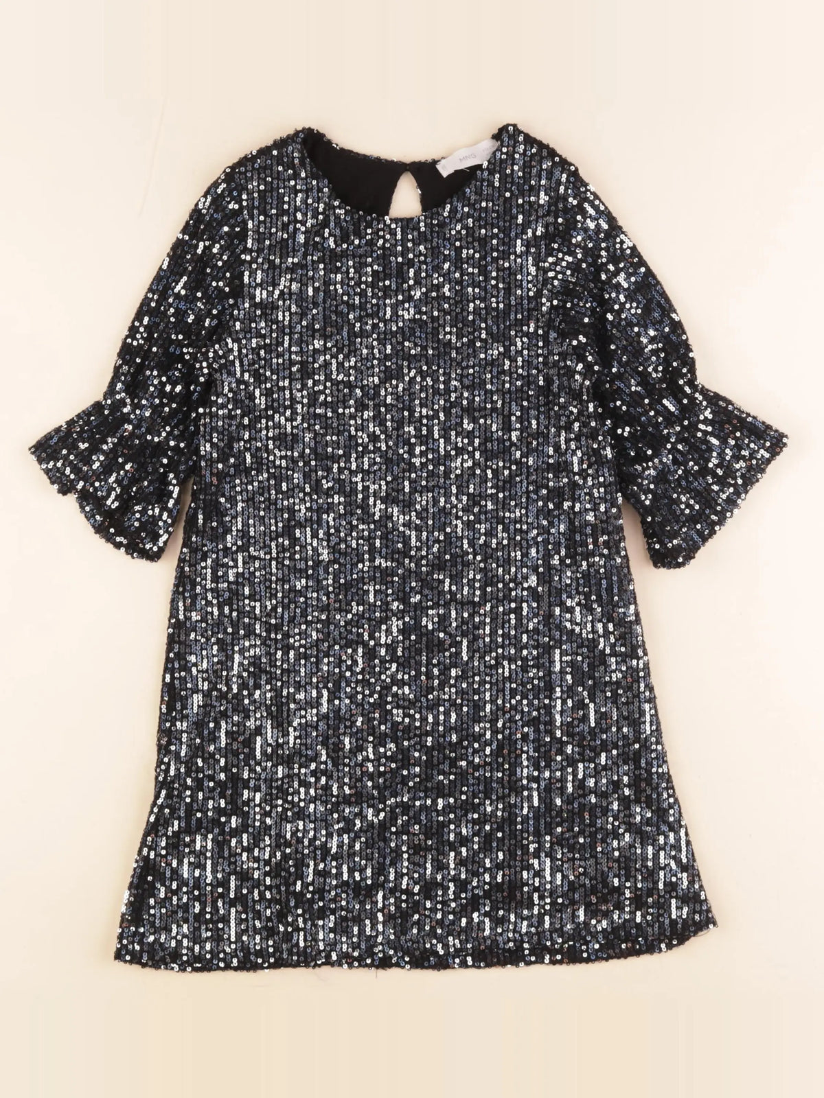 Mango - robe argent, bleu - 5 ans