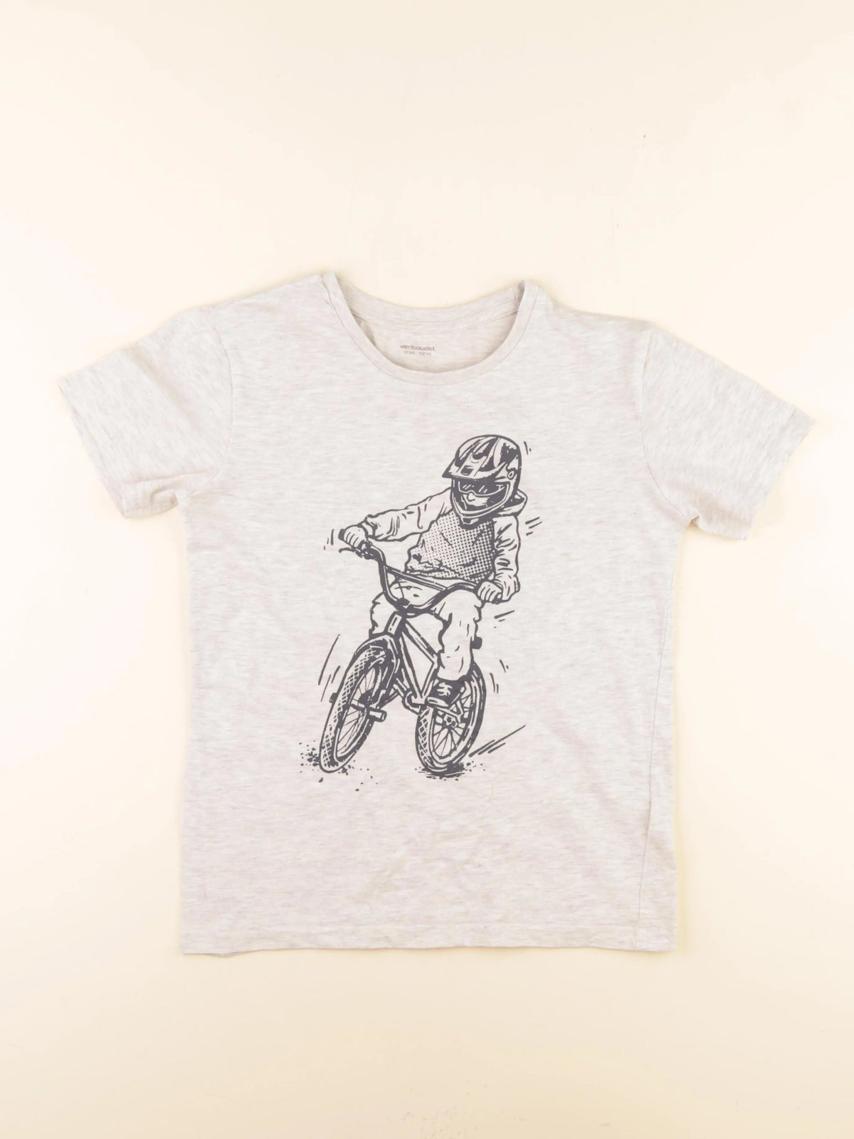 Vertbaudet - tee-shirt gris - 12 ans