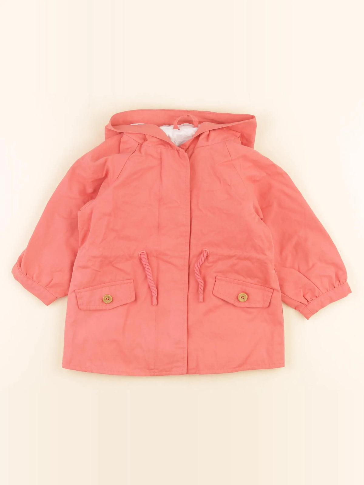 Vertbaudet - parka rose - 2 ans