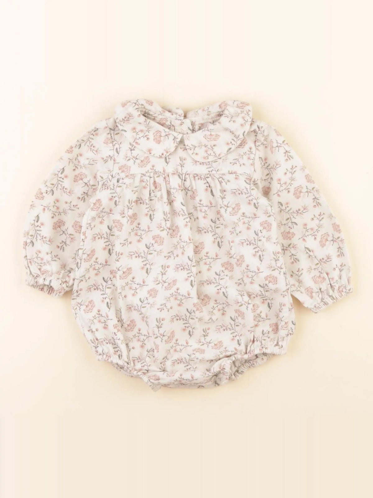 Vertbaudet - combinaison beige - 6 mois