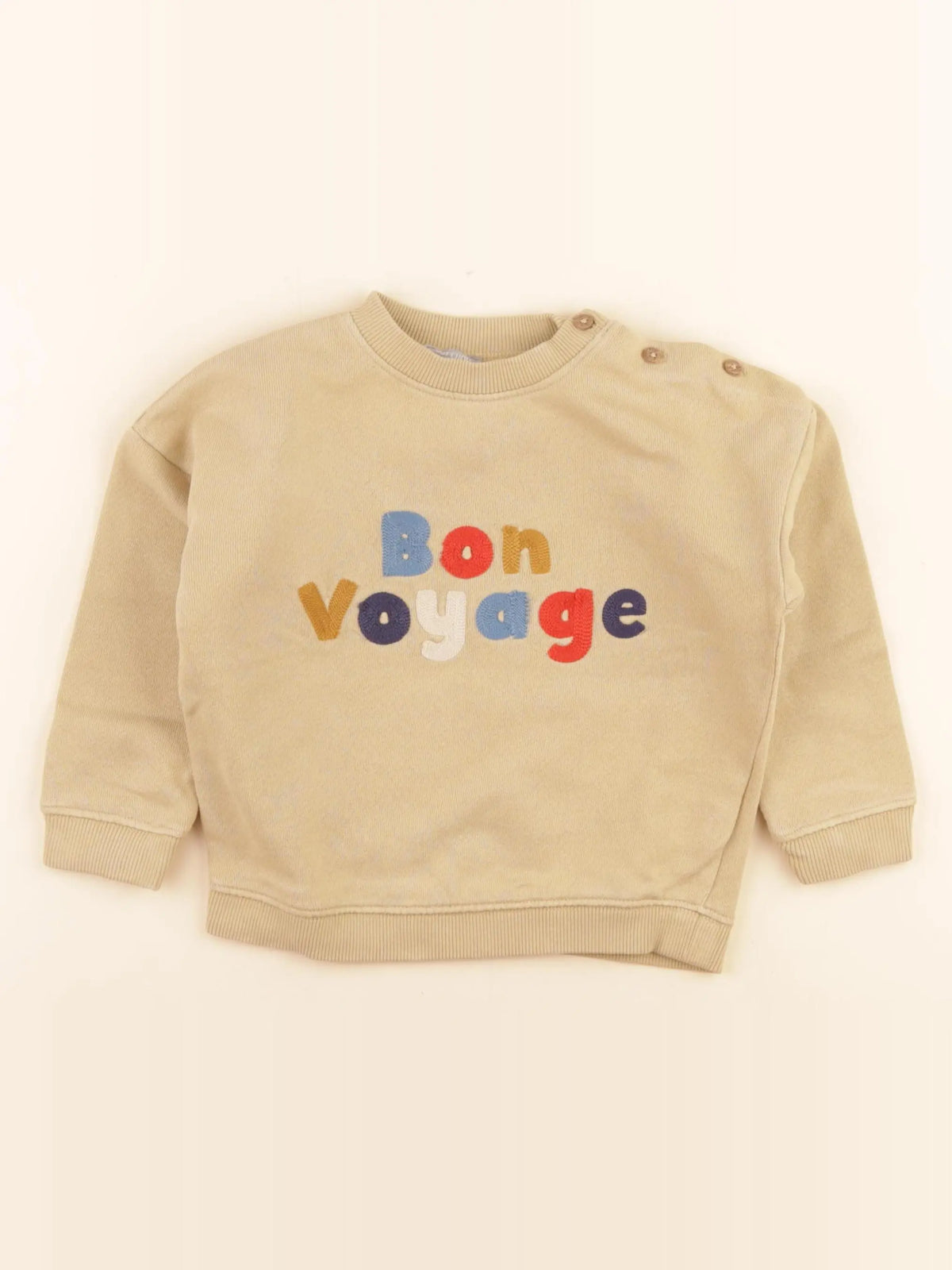 Boutchou - sweat jaune - 24 mois