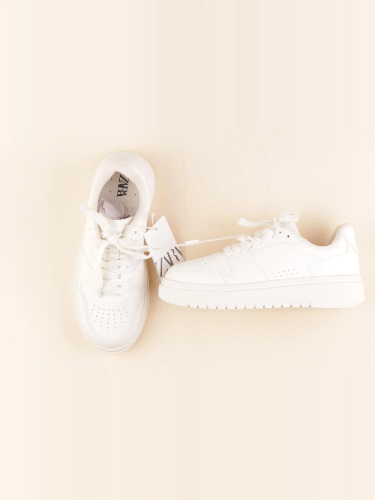 Zara - baskets blanc - pointure 35