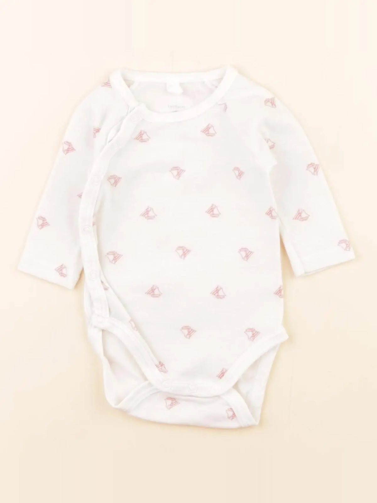 Petit Bateau - body blanc - 1 mois