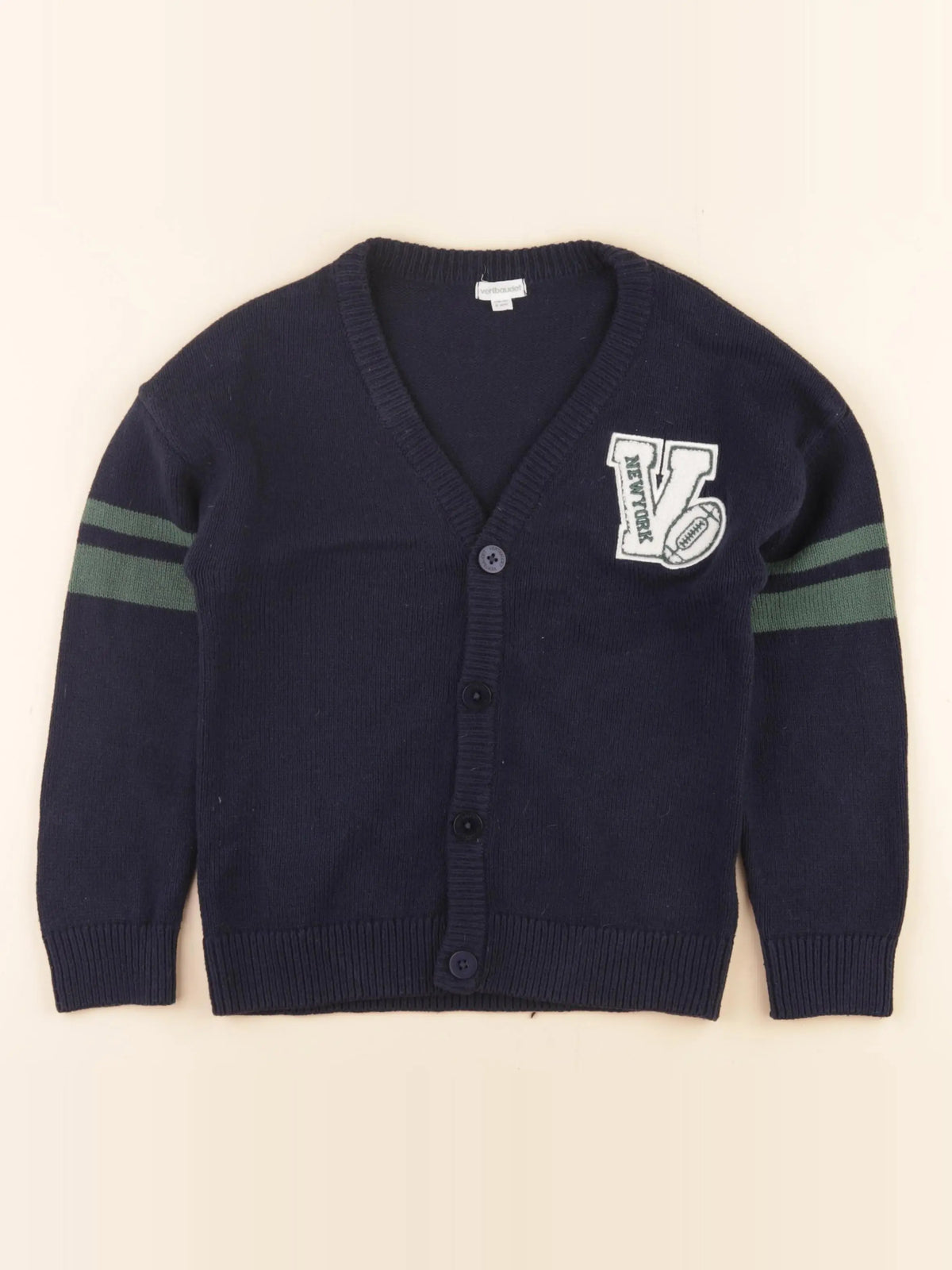 Vertbaudet - gilet bleu - 8 ans