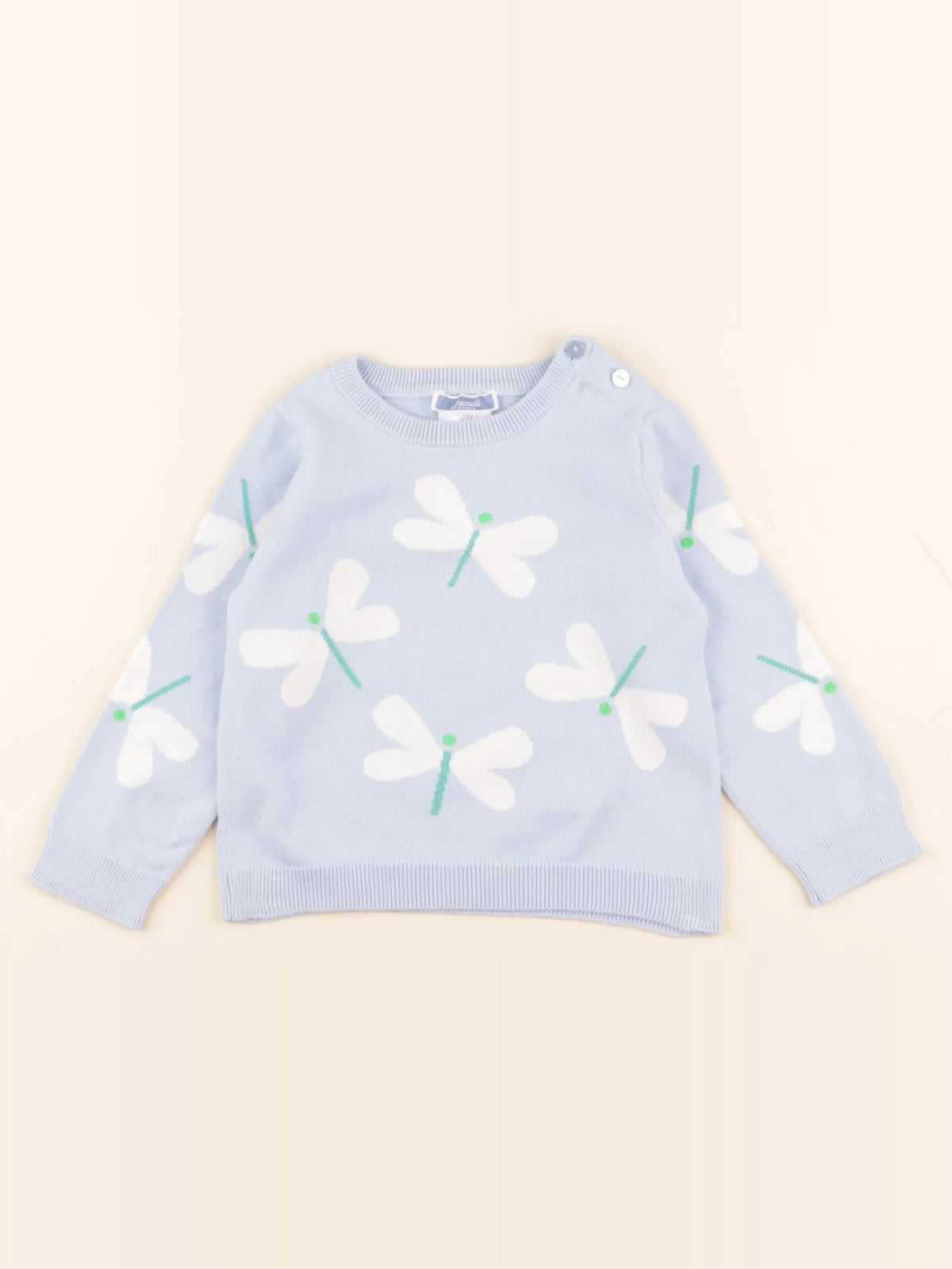 Jacadi - pull bleu - 24 mois