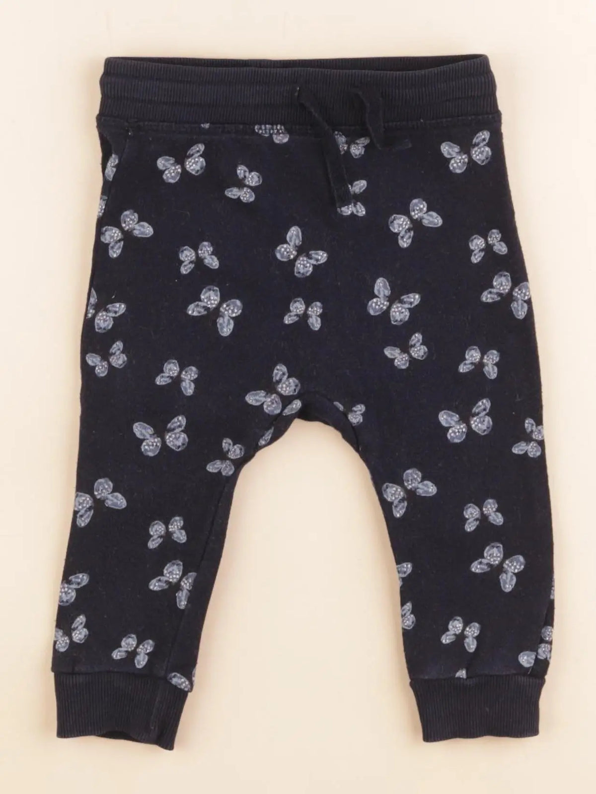 H&M - jogging bleu - 4/6 mois