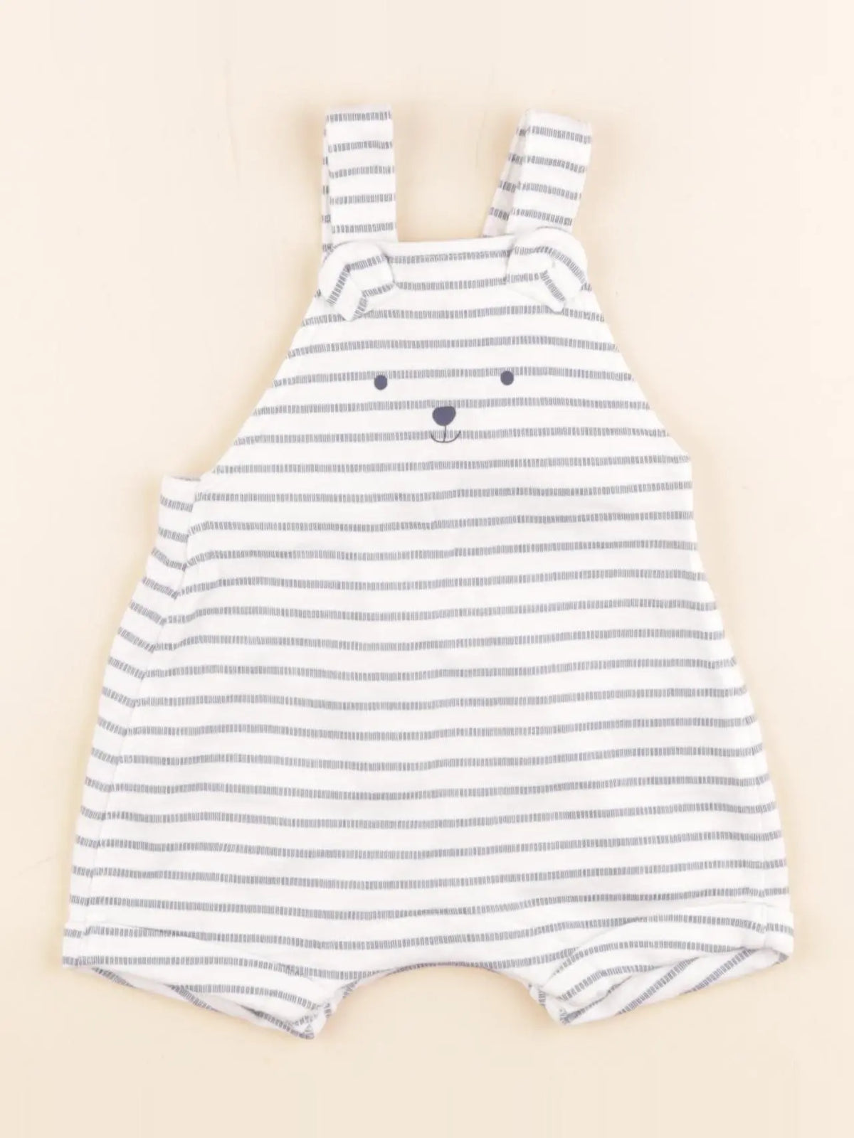 H&M - salopette blanc - 1/2 mois