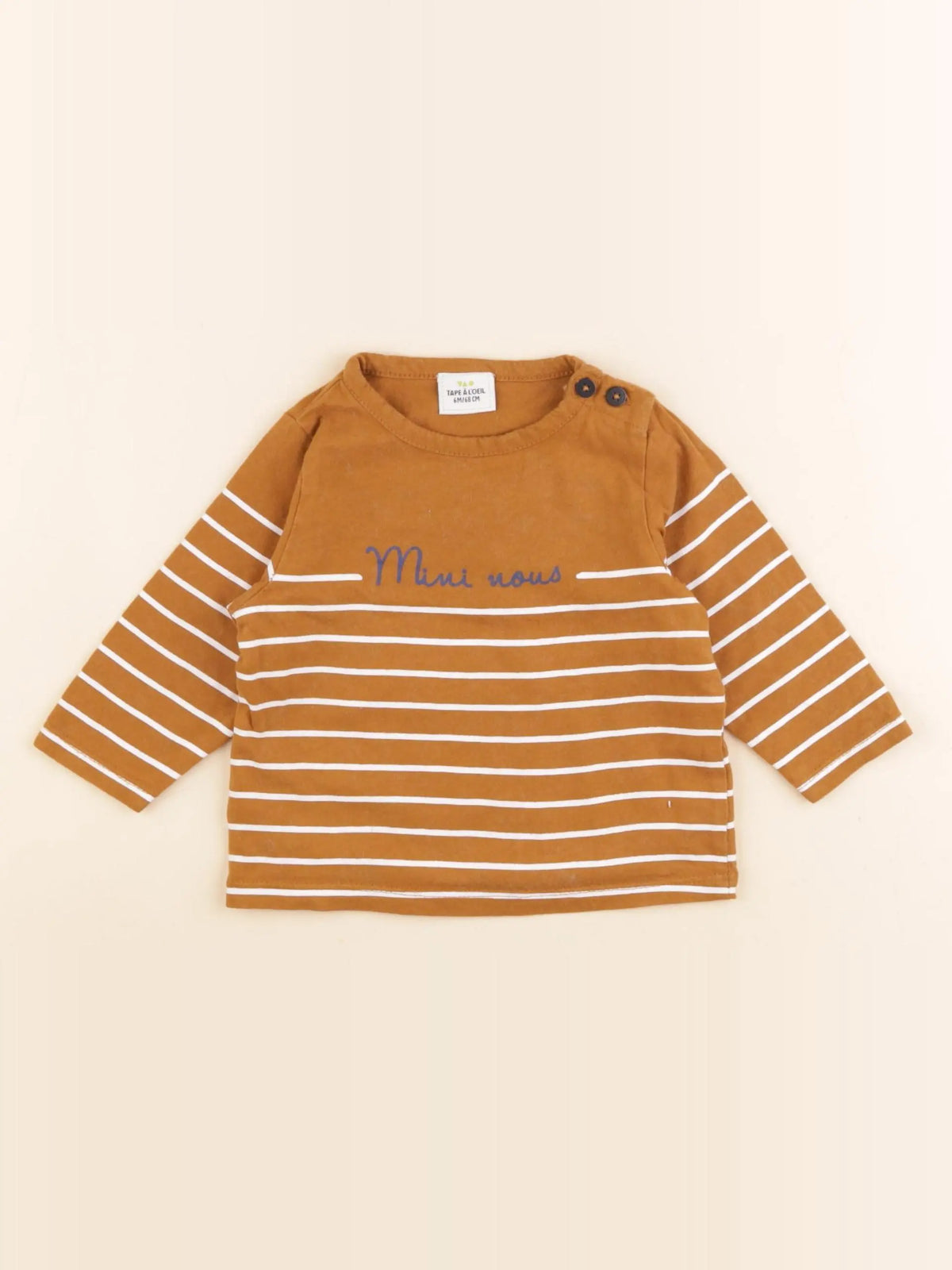Tape à l'oeil - tee-shirt marron - 6 mois