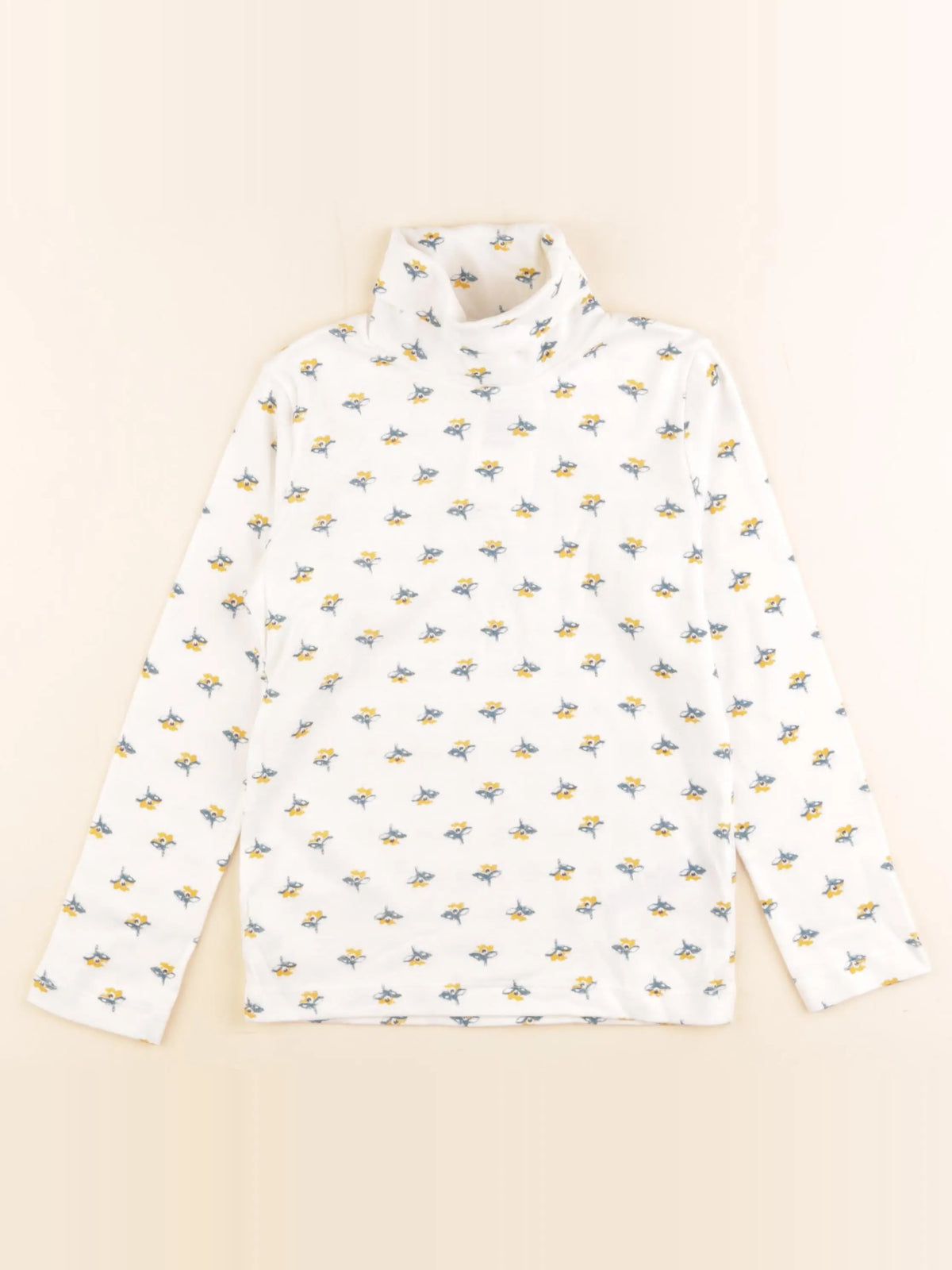 Petit Bateau - sous-pull blanc - 6 ans