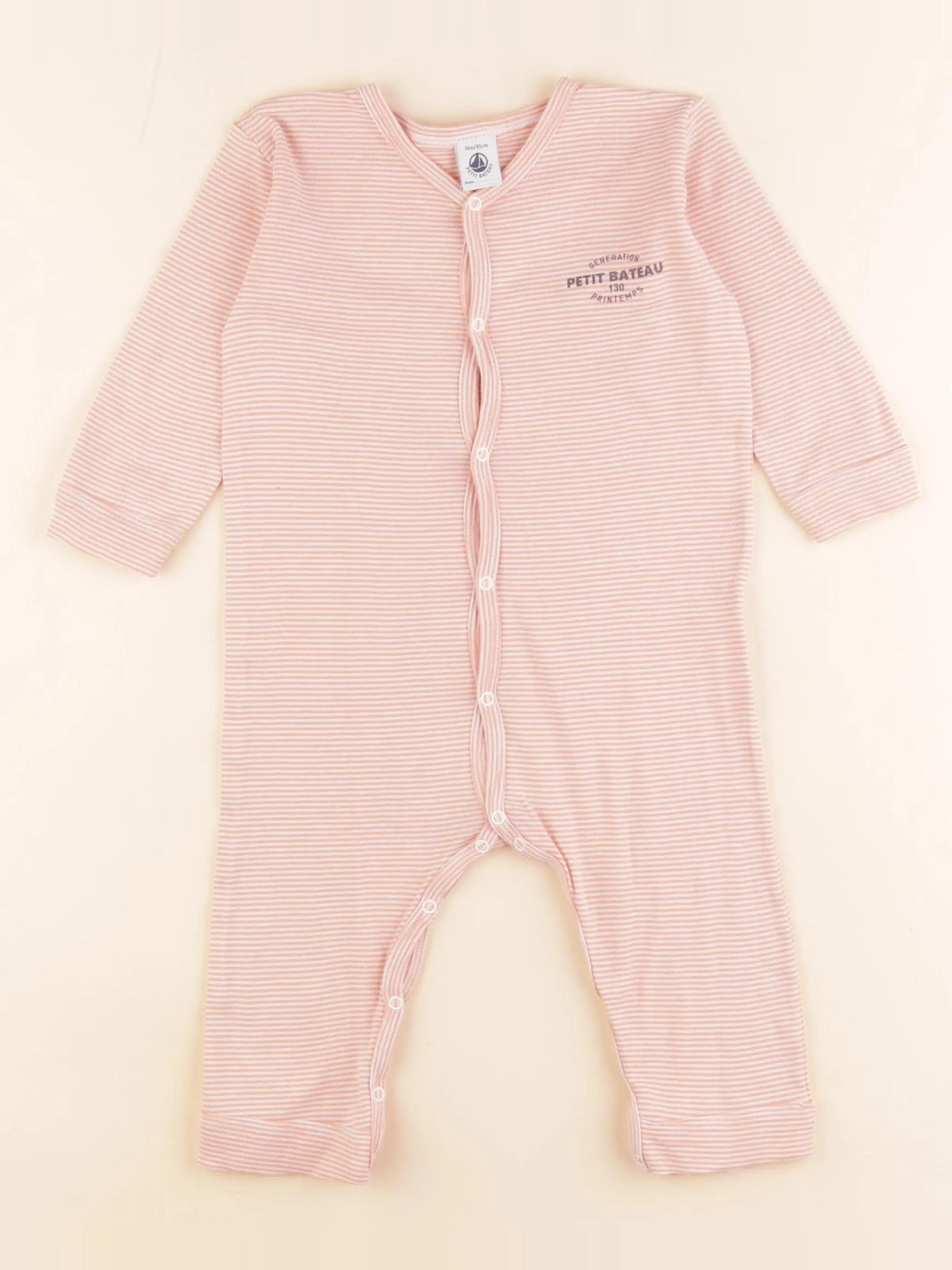 Petit Bateau - pyjama coton rose - 18 mois
