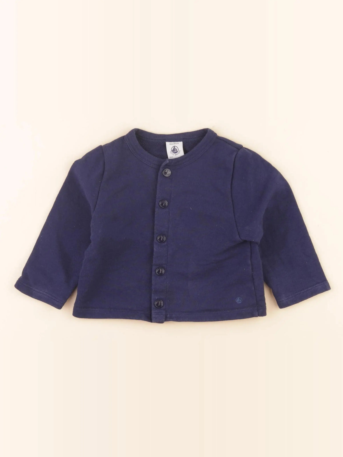 Petit Bateau - gilet bleu - 18 mois